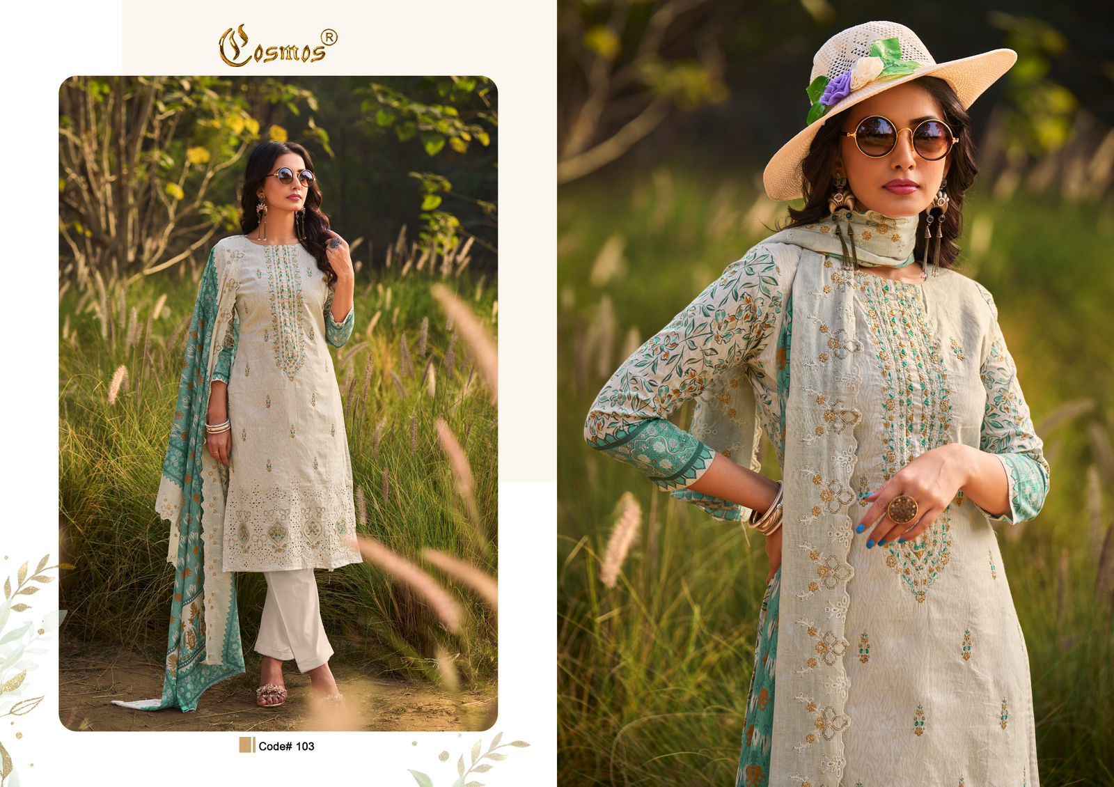 Cosmos Bin Saeed Premium Vol 1 Cotton Dress Material 6 pcs Catalogue