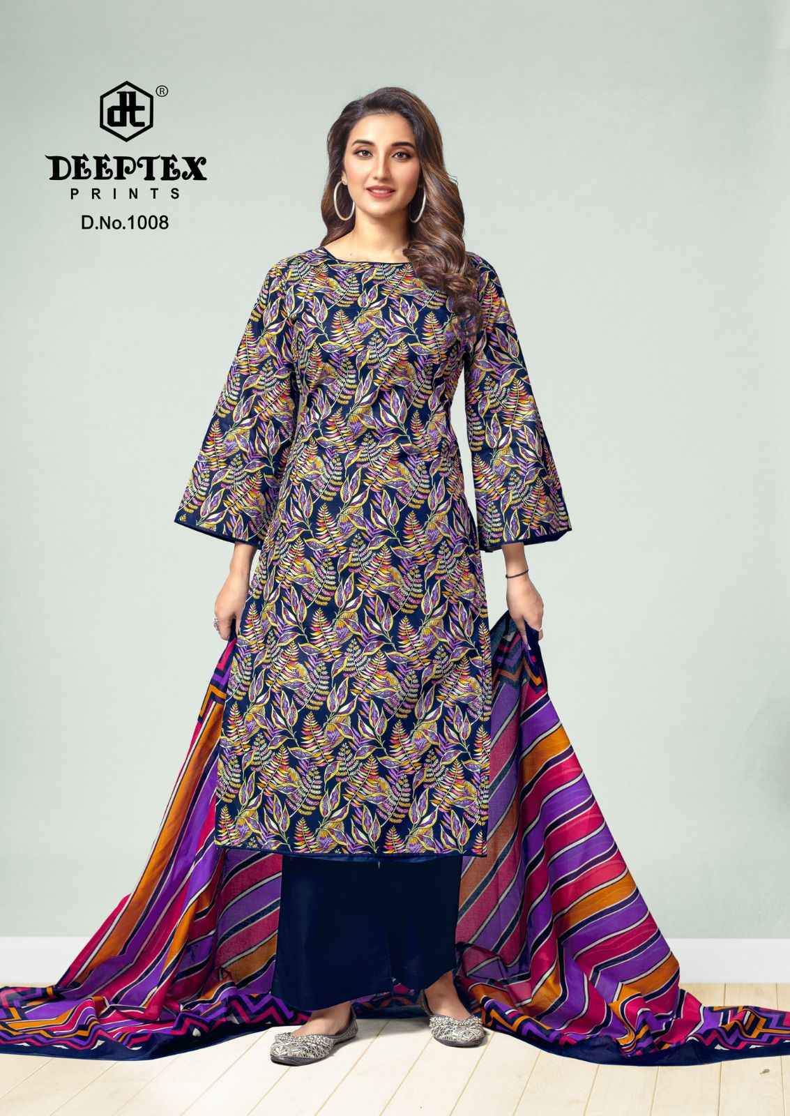 Deeptex Aalia Afreen Cotton Dress Material 8 pcs Catalogue