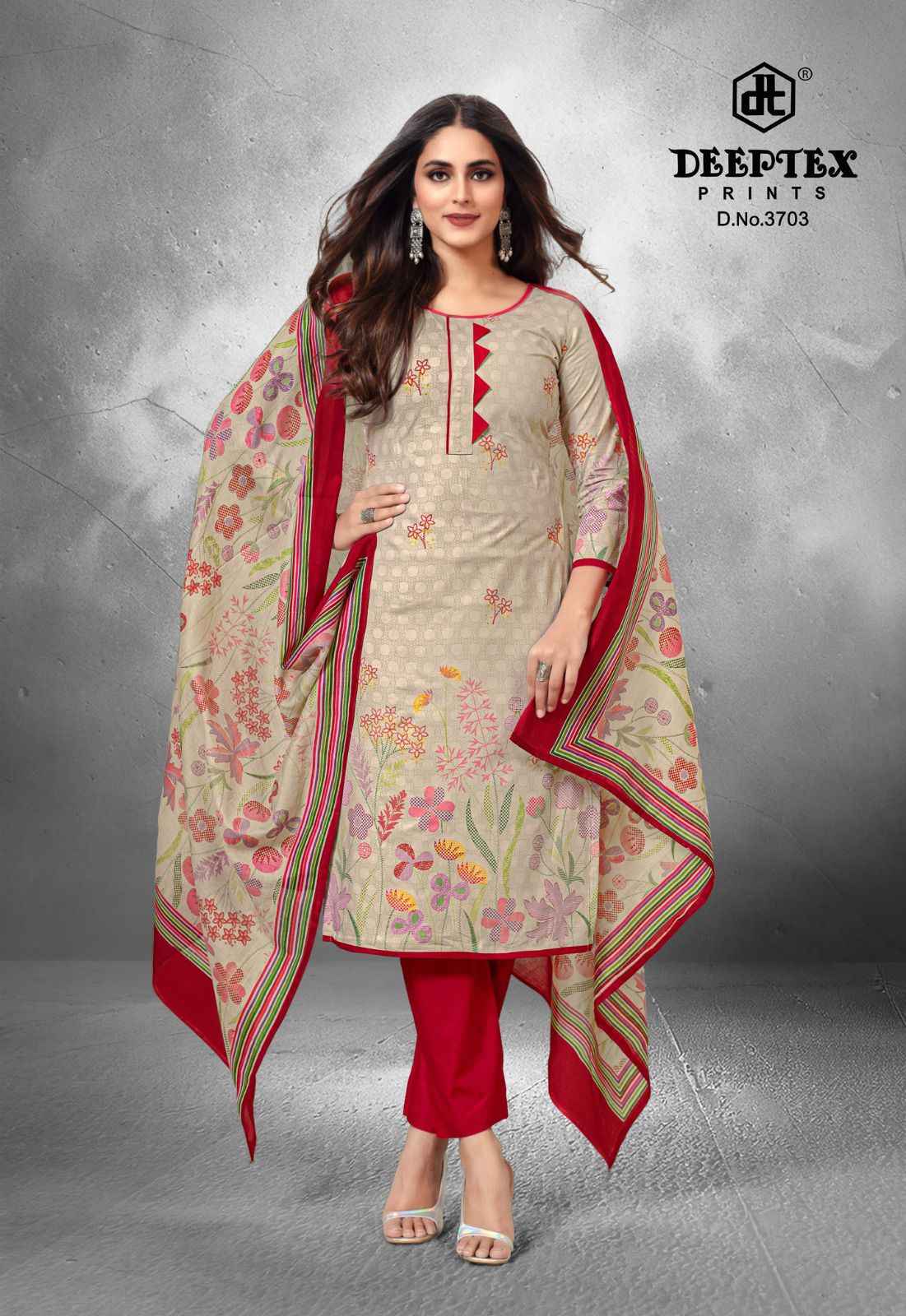 Deeptex Chief Guest Vol 37 Cotton Dress Material 15 pcs Catalogue