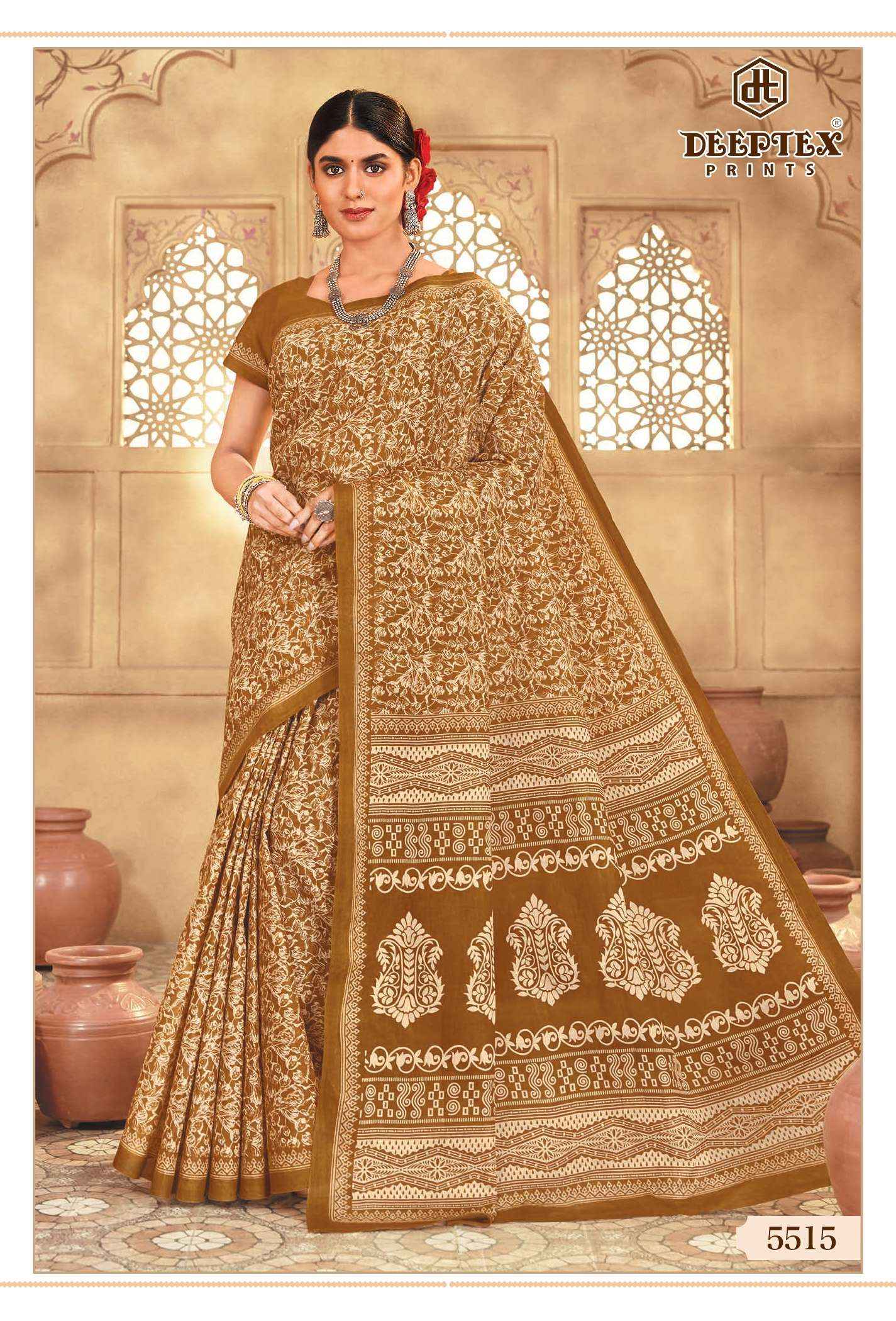 Deeptex Mother India Vol 55 Cotton Saree 30 pcs Catalogue