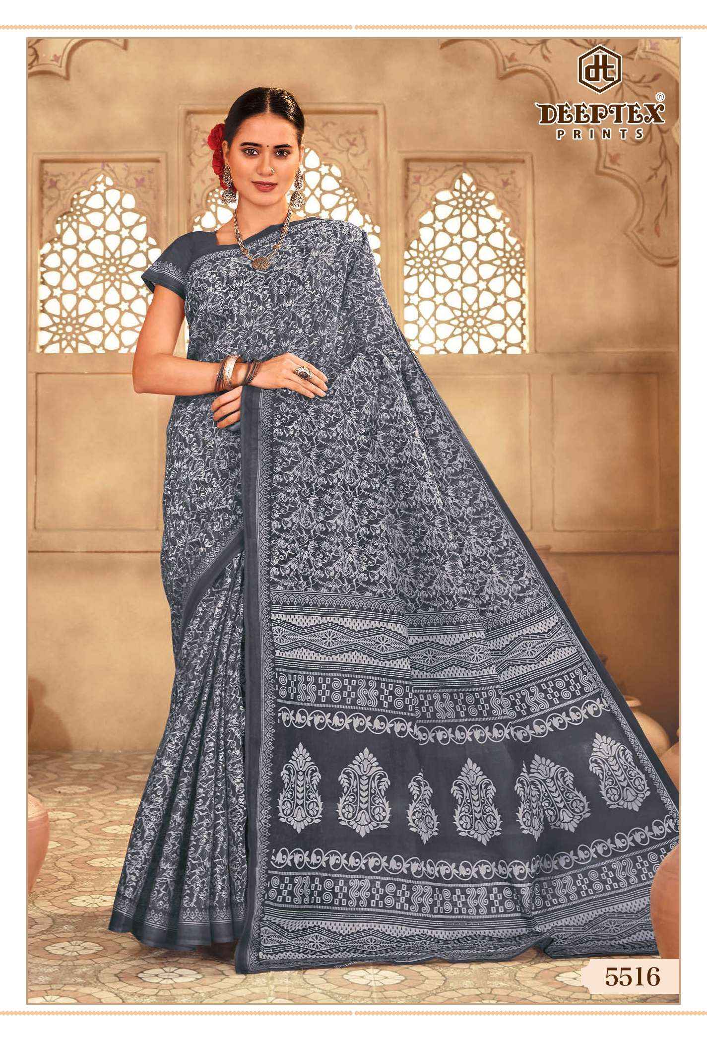 Deeptex Mother India Vol 55 Cotton Saree 30 pcs Catalogue