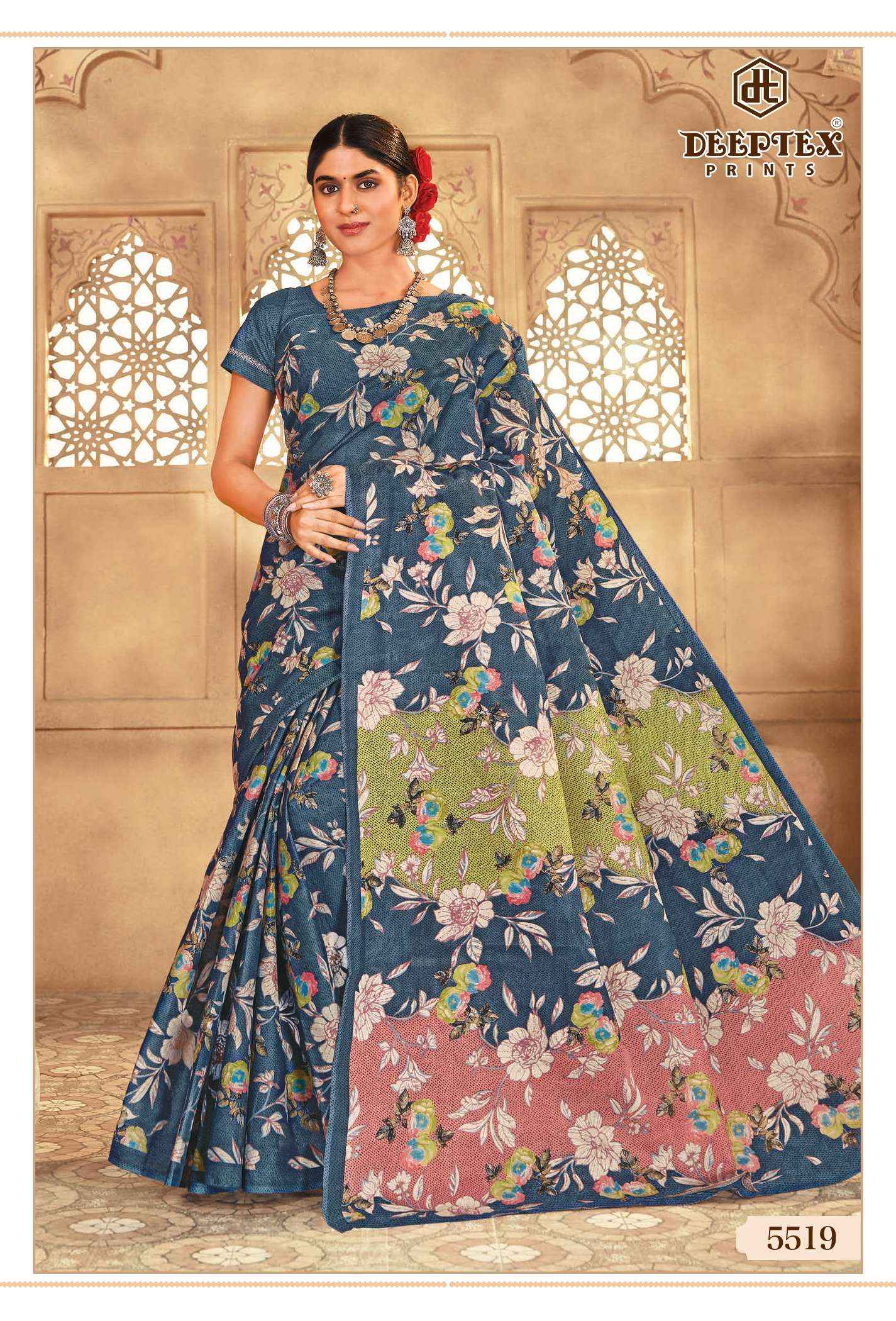 Deeptex Mother India Vol 55 Cotton Saree 30 pcs Catalogue