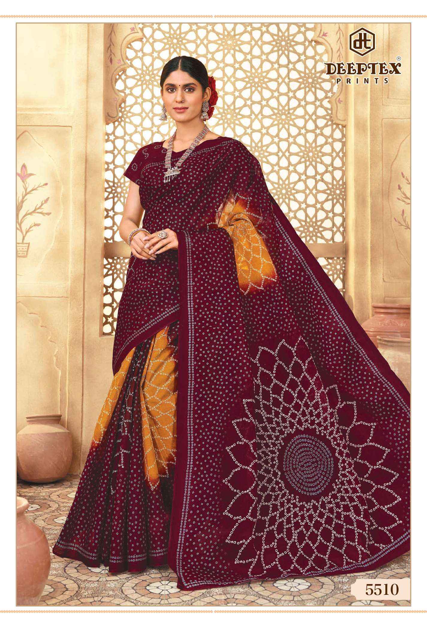 Deeptex Mother India Vol 55 Cotton Saree 30 pcs Catalogue