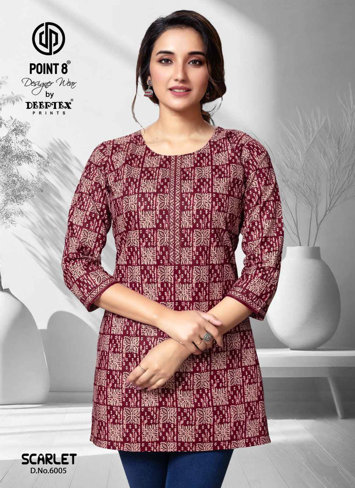Deeptex Scarlet Vol 6 Short Cotton Tops 10 pcs Catalogue