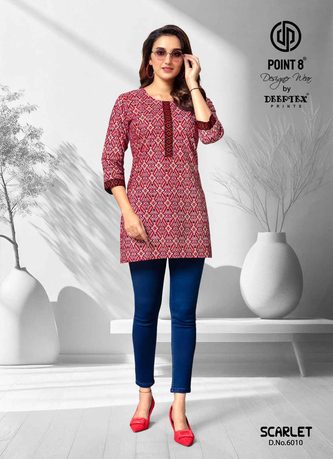 Deeptex Scarlet Vol 6 Short Cotton Tops 10 pcs Catalogue