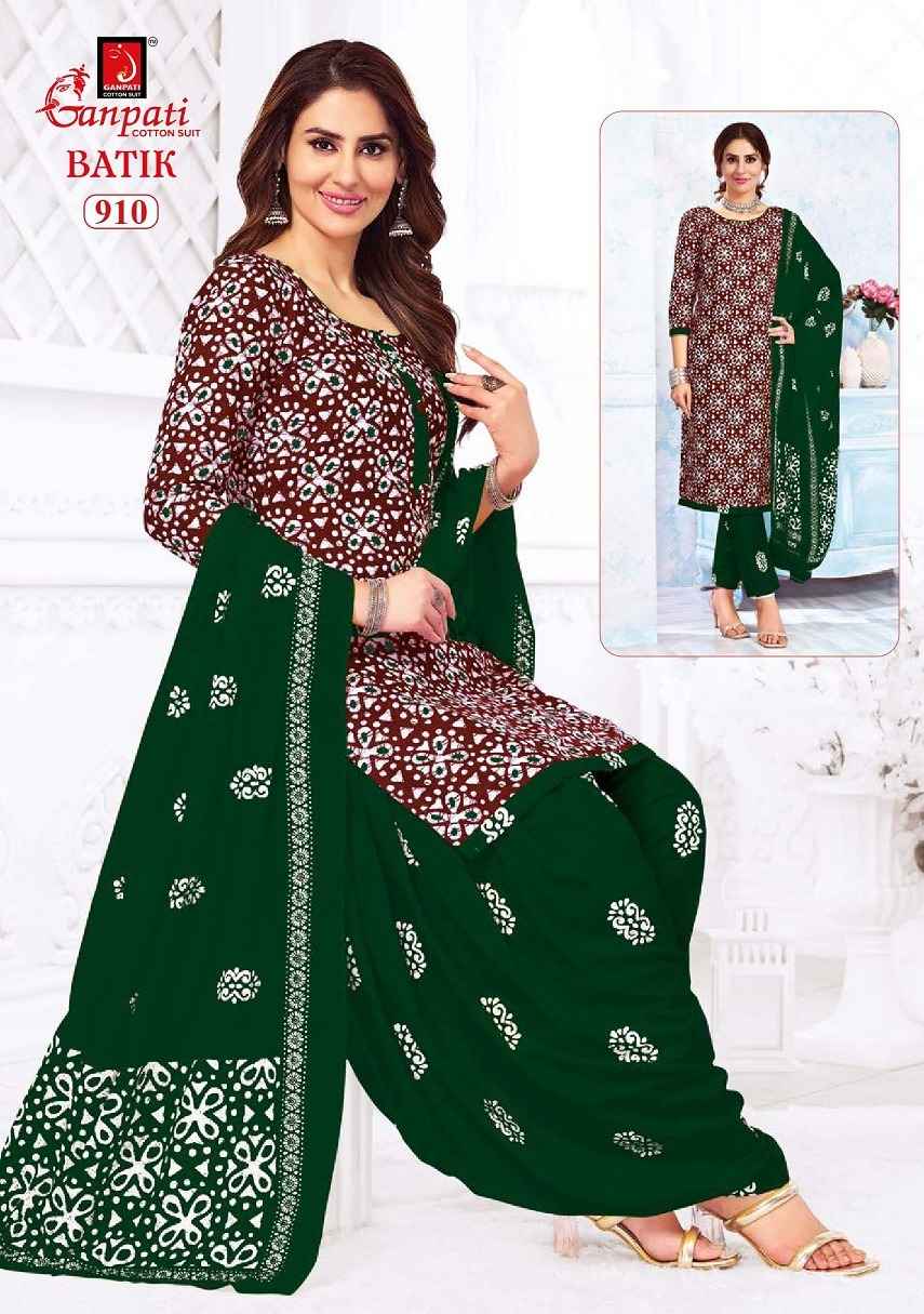 Ganpati Batik Vol 9 Cotton Dress Material 15 pcs Catalogue