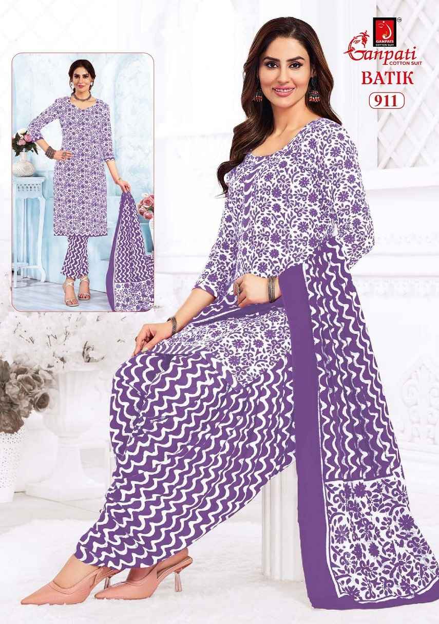 Ganpati Batik Vol 9 Cotton Dress Material 15 pcs Catalogue