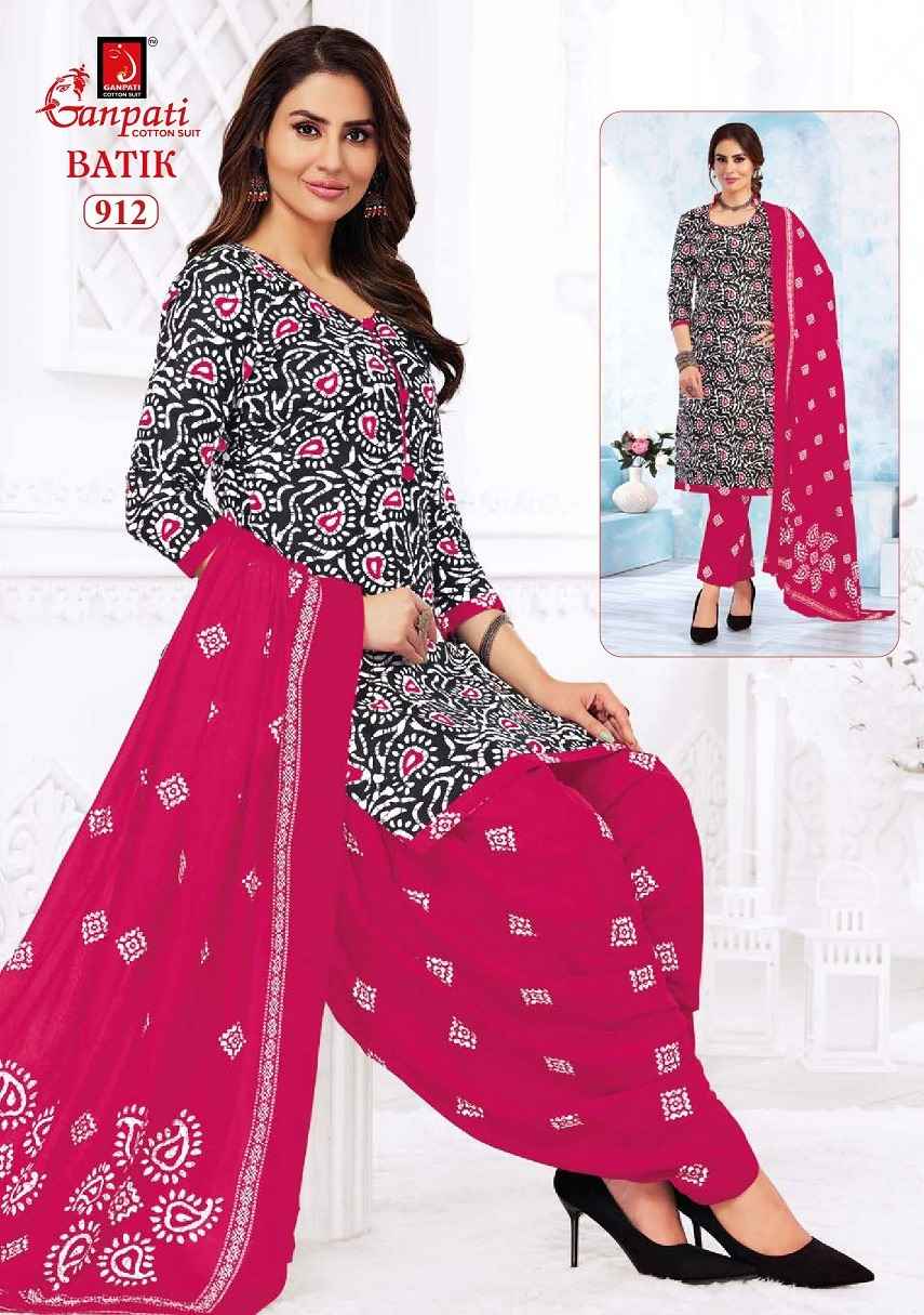 Ganpati Batik Vol 9 Cotton Dress Material 15 pcs Catalogue