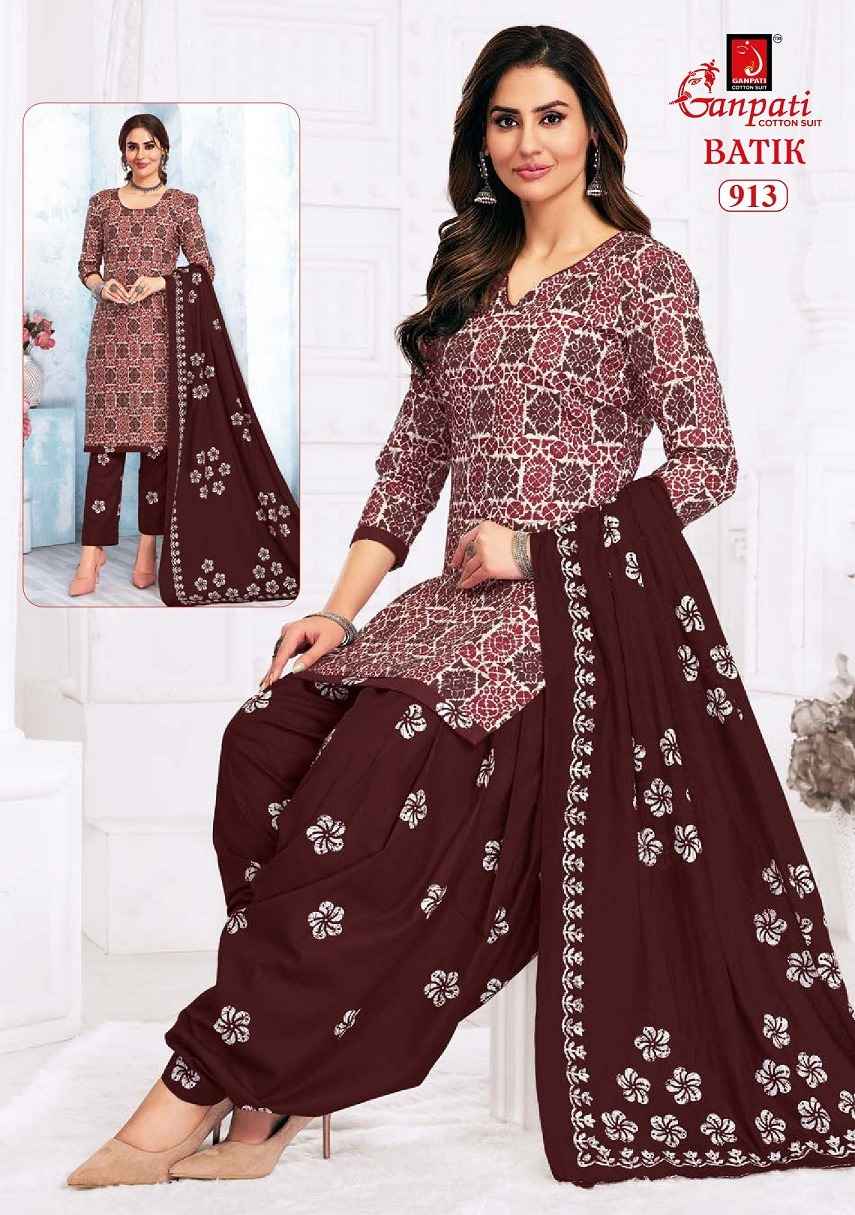 Ganpati Batik Vol 9 Cotton Dress Material 15 pcs Catalogue