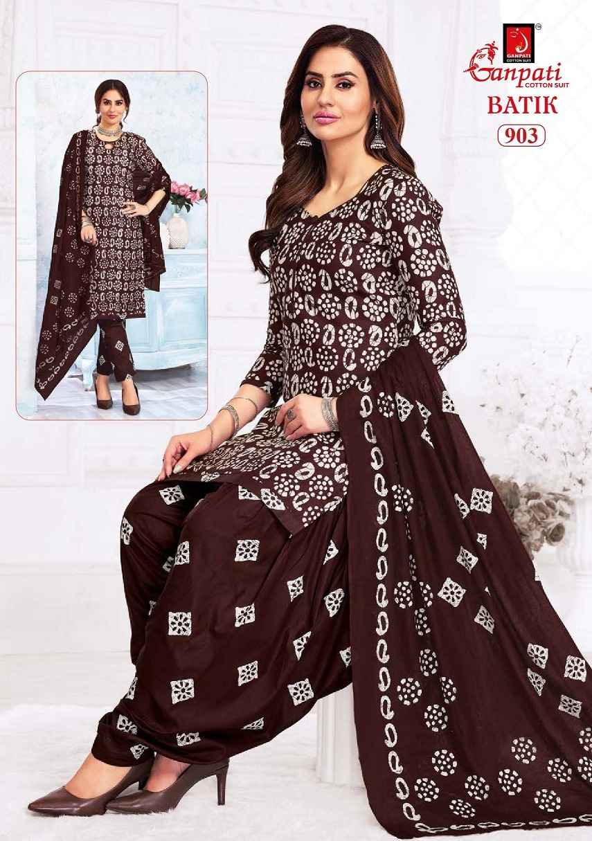 Ganpati Batik Vol 9 Cotton Dress Material 15 pcs Catalogue