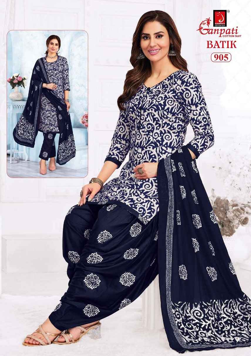 Ganpati Batik Vol 9 Cotton Dress Material 15 pcs Catalogue