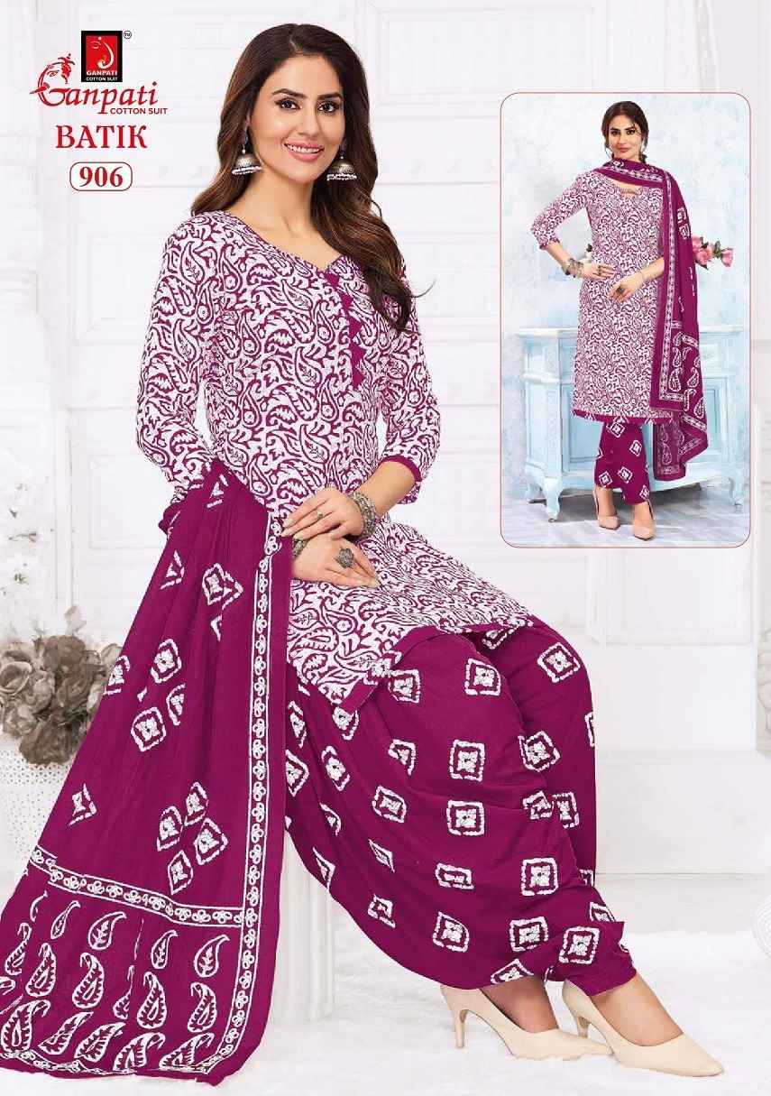 Ganpati Batik Vol 9 Cotton Dress Material 15 pcs Catalogue