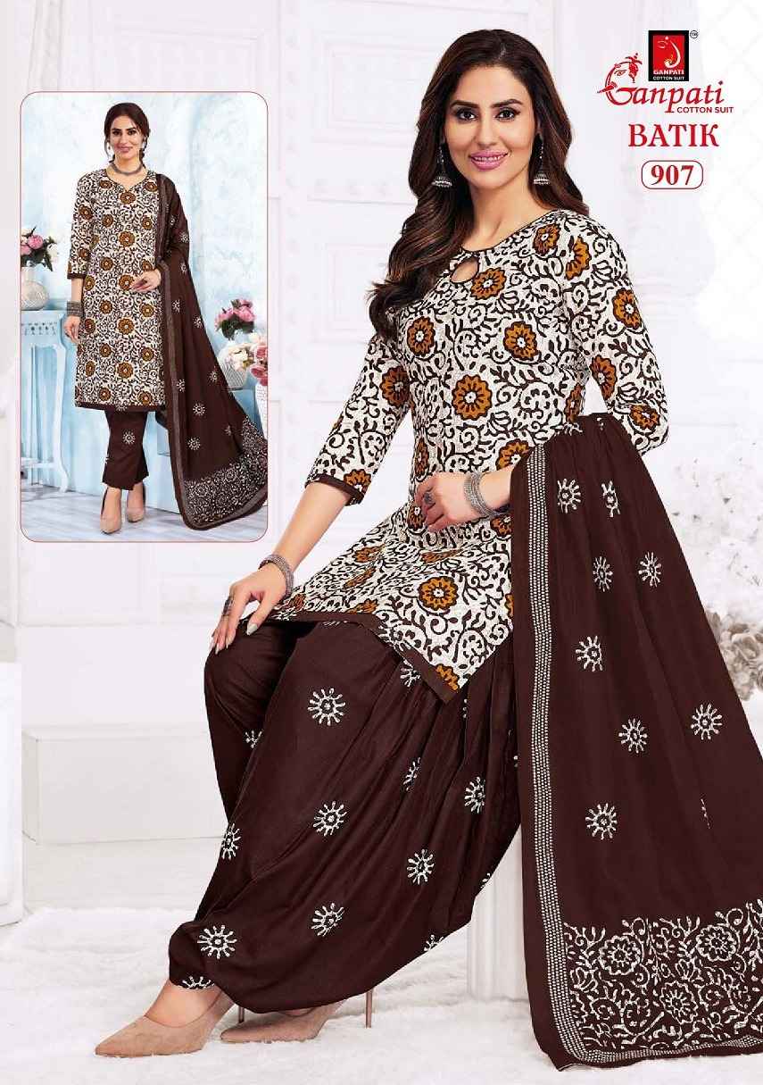Ganpati Batik Vol 9 Cotton Dress Material 15 pcs Catalogue
