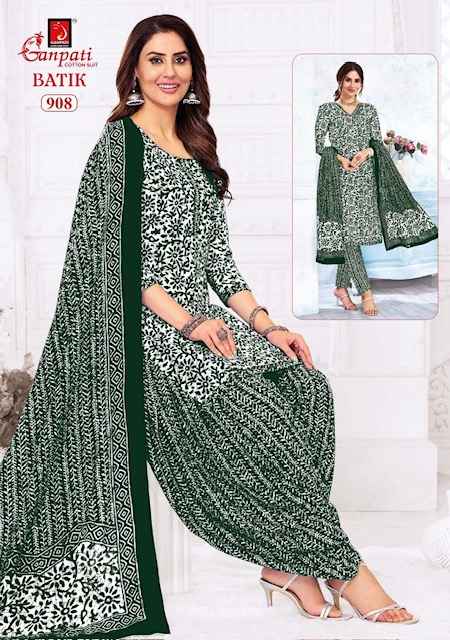 Ganpati Batik Vol 9 Cotton Dress Material 15 pcs Catalogue