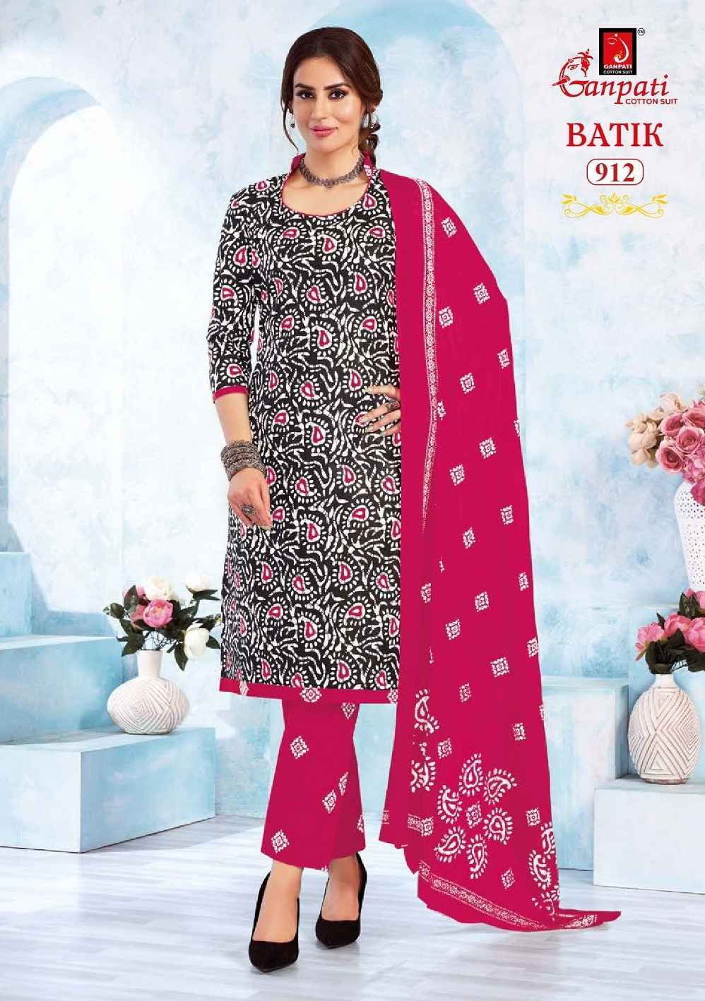Ganpati Batik Vol 9 Readymade Cotton Dress 15 pcs Catalogue