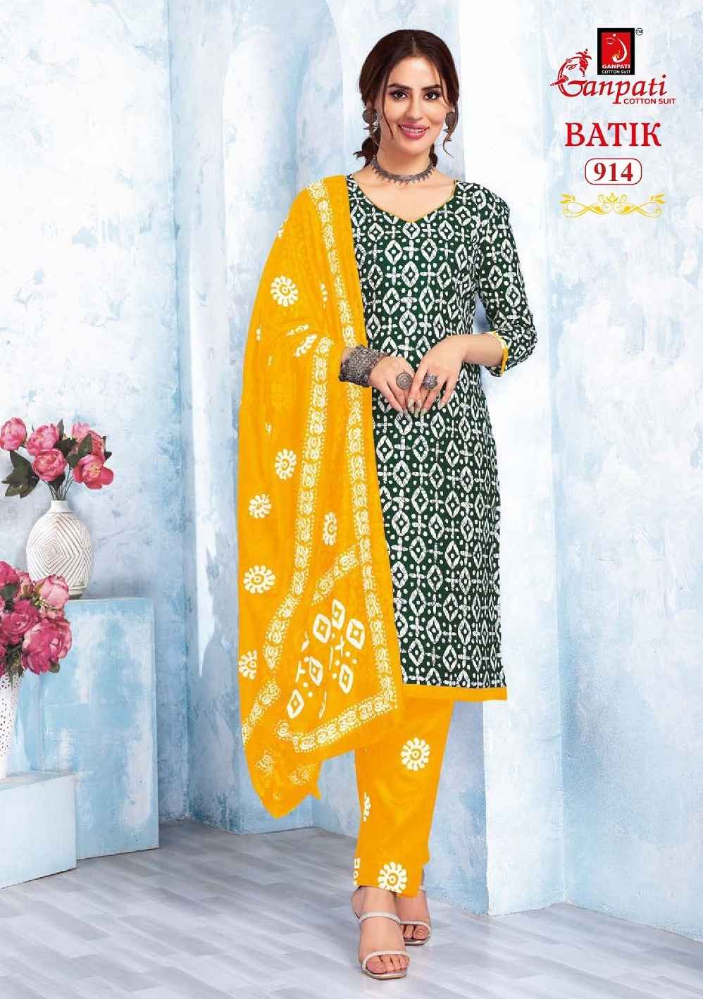 Ganpati Batik Vol 9 Readymade Cotton Dress 15 pcs Catalogue