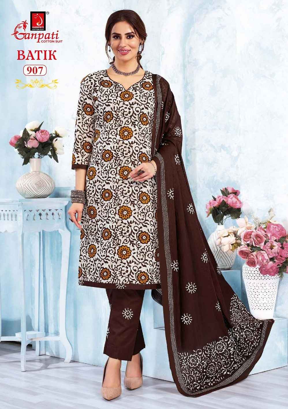 Ganpati Batik Vol 9 Readymade Cotton Dress 15 pcs Catalogue