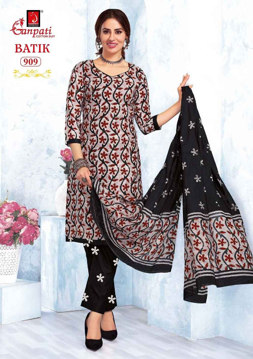 Ganpati Batik Vol 9 Readymade Cotton Dress 15 pcs Catalogue