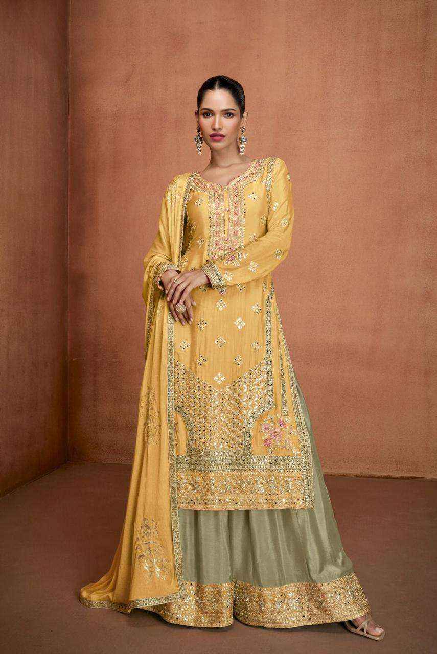 Gulkayra Designer Himani Readymade Chinon Dress Material 3 pcs Catalogue