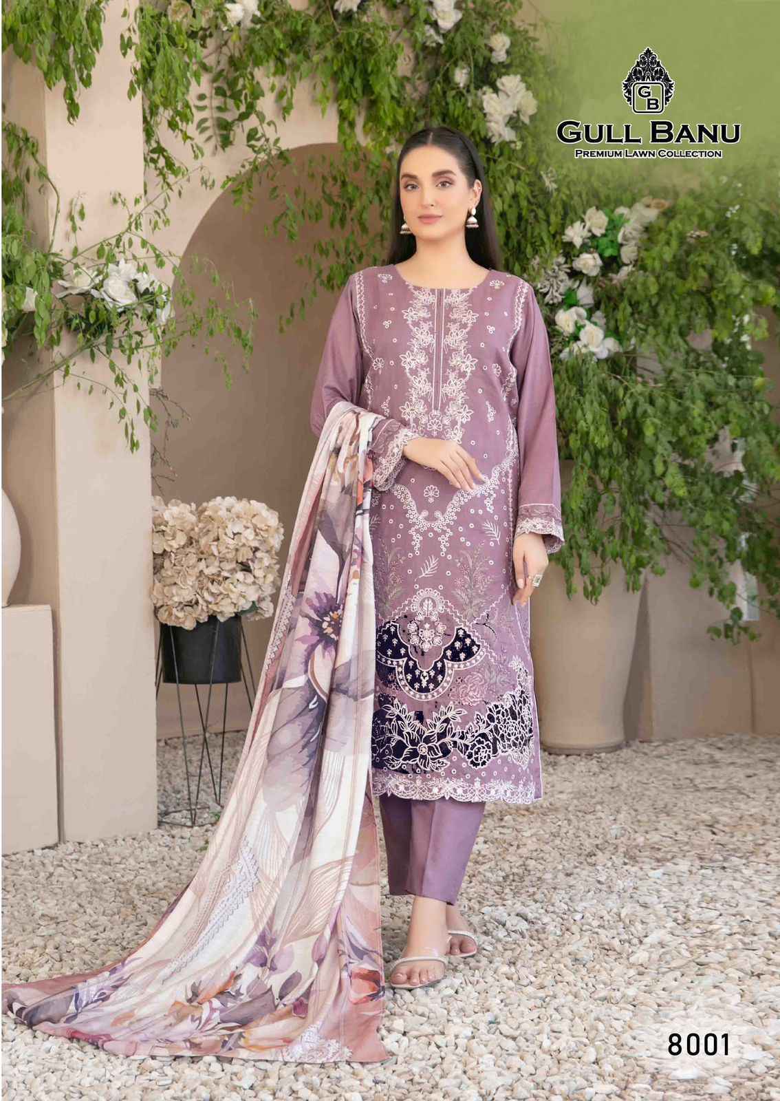 Gull Aahmed Gull Banu Vol 8 Lawn Cotton Dress Material 6 pcs Catalogue