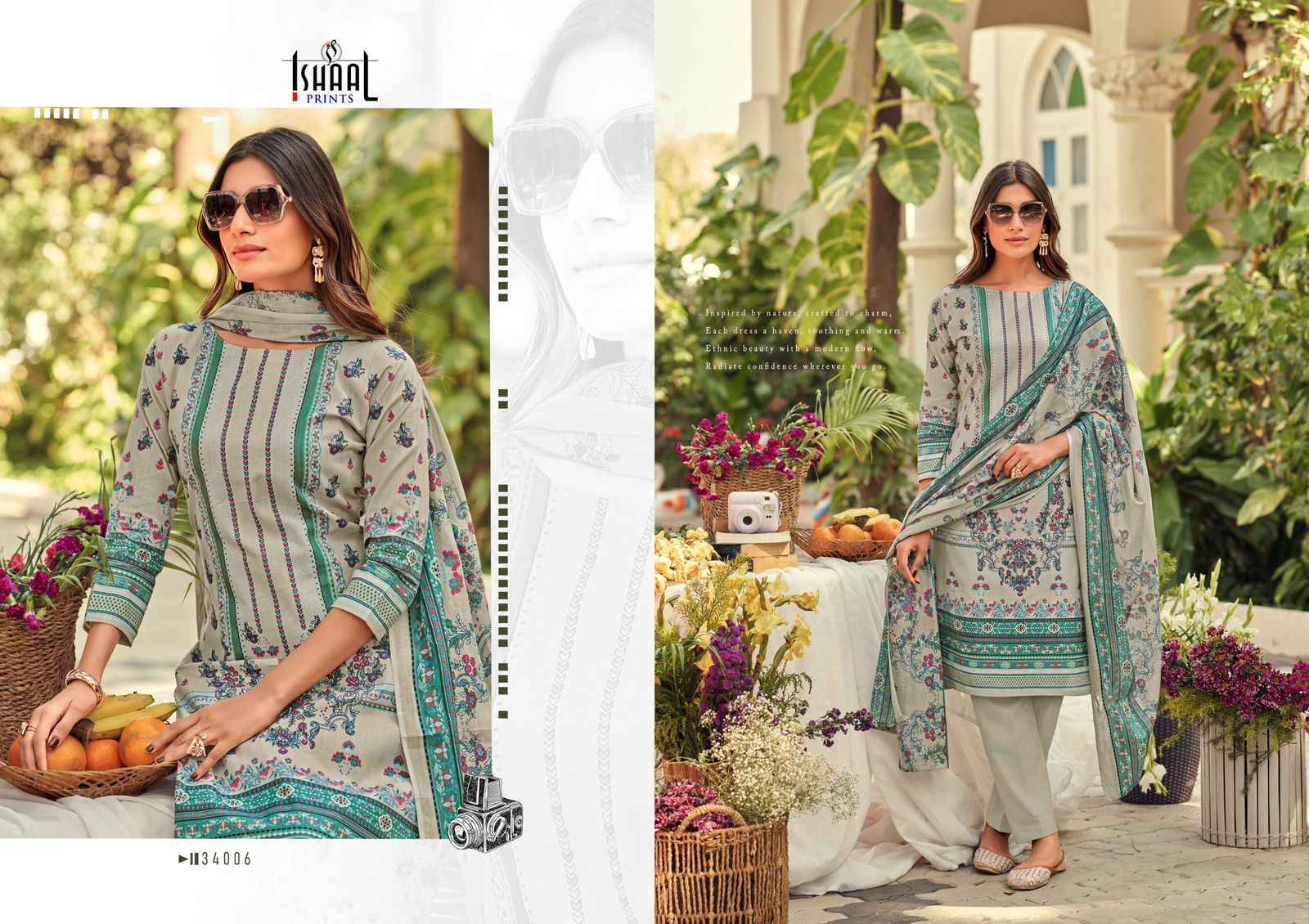 Ishaal Prints Gulmohar Vol 34 Lawn Dress Material 10 Pc Catalouge