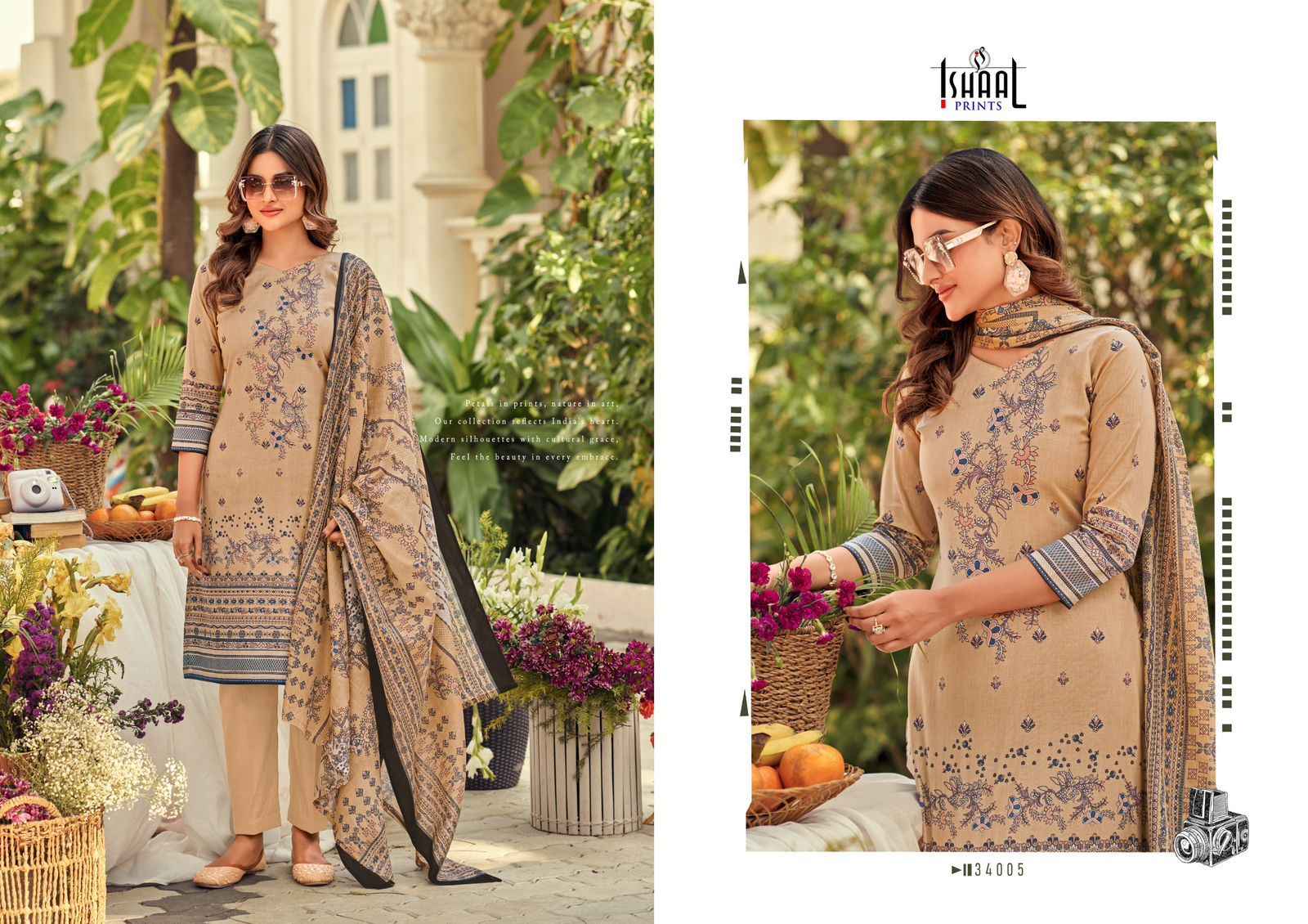 Ishaal Prints Gulmohar Vol 34 Lawn Dress Material 10 Pc Catalouge