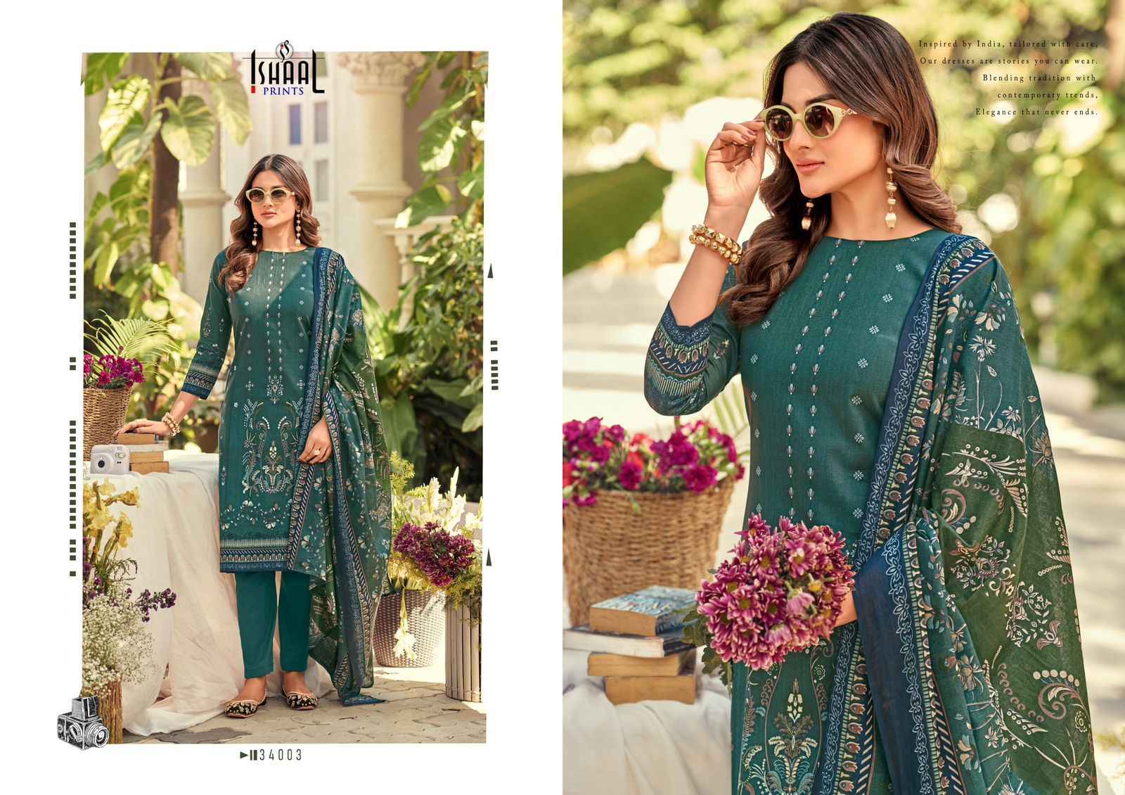 Ishaal Prints Gulmohar Vol 34 Lawn Dress Material 10 Pc Catalouge