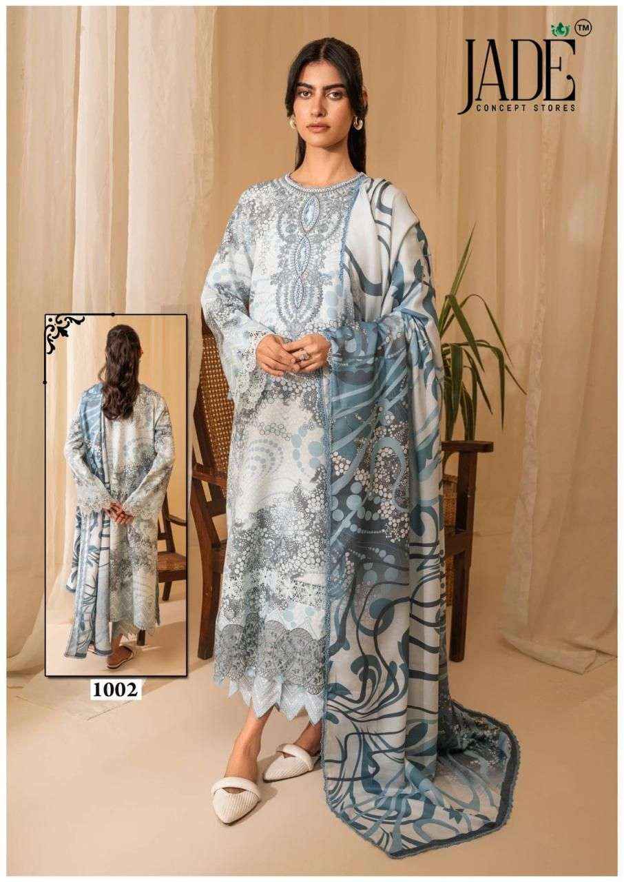 Jade Bin Saeed Heavy Luxury Vol 10 Readymade Cotton Dress 6 pcs Catalogue