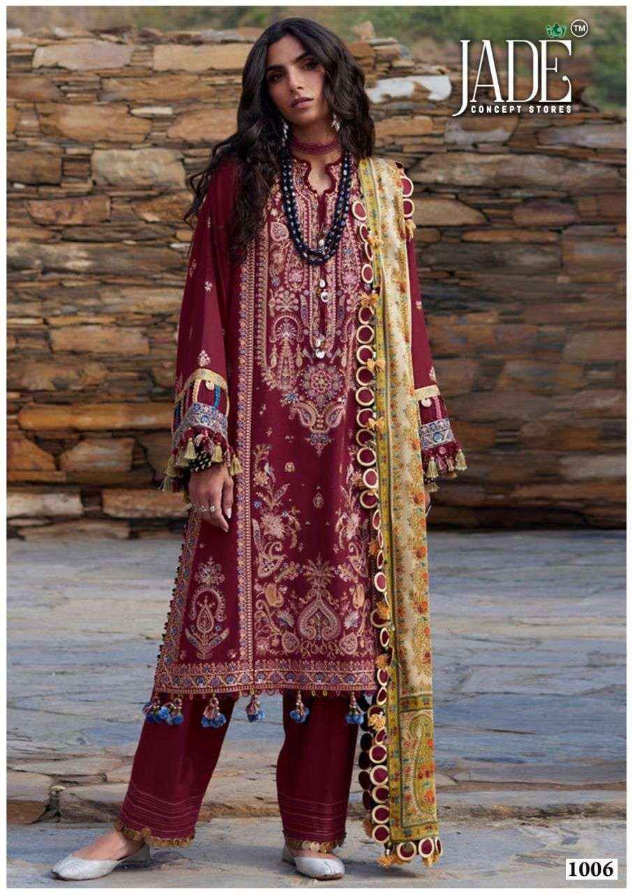 Jade Bin Saeed Heavy Luxury Vol 10 Readymade Cotton Dress 6 pcs Catalogue