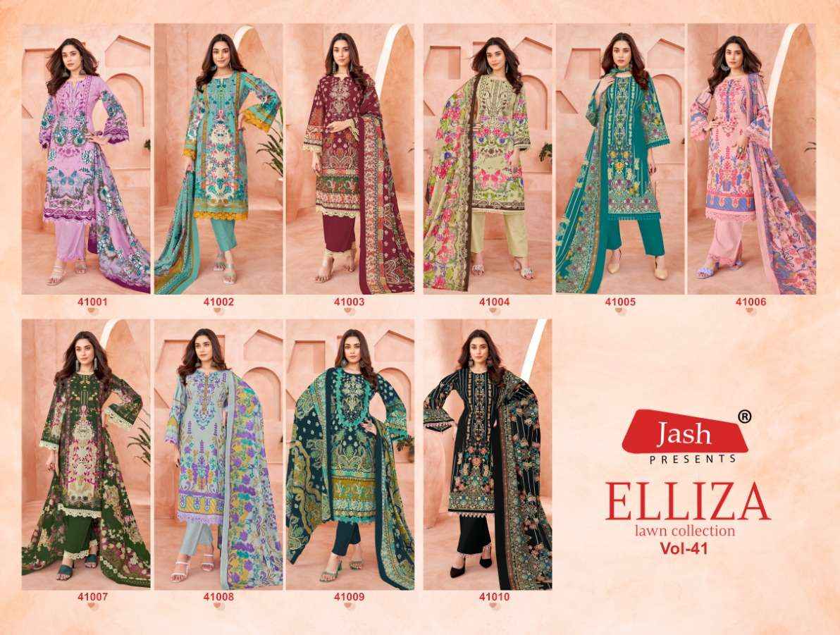Jash Elliza Vol 41 Cotton Dress Material 10 pcs Catalogue