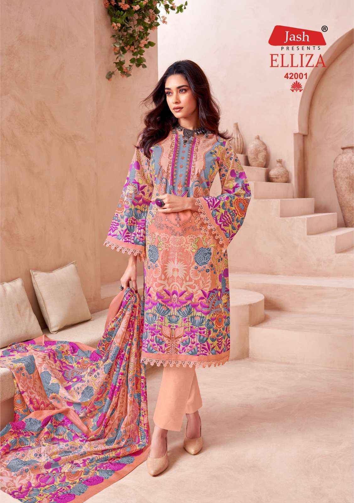 Jash Elliza Vol 42 Cotton Dress Material 10 pcs Catalogue