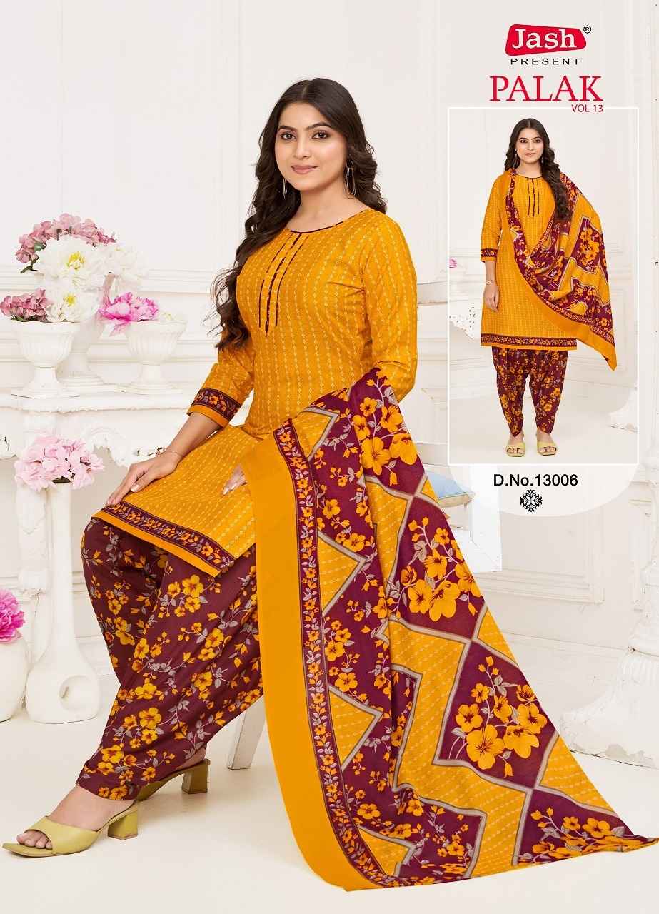 Jash Palak Vol 13 Readymade Cotton Dress 10 pcs Catalogue