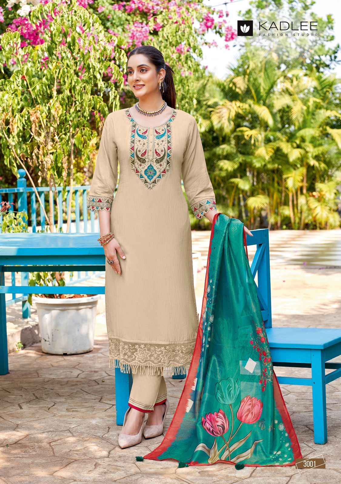 Kadlee Chunari Rayon Kurti Combo 5 pcs Catalogue