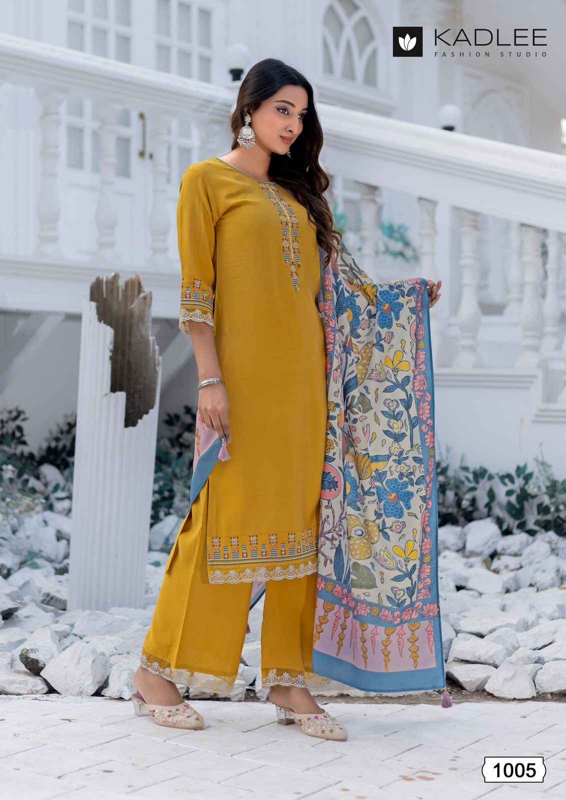Kadlee Evergreen Viscouse Silk Kurti Combo 6 pcs Catalogue