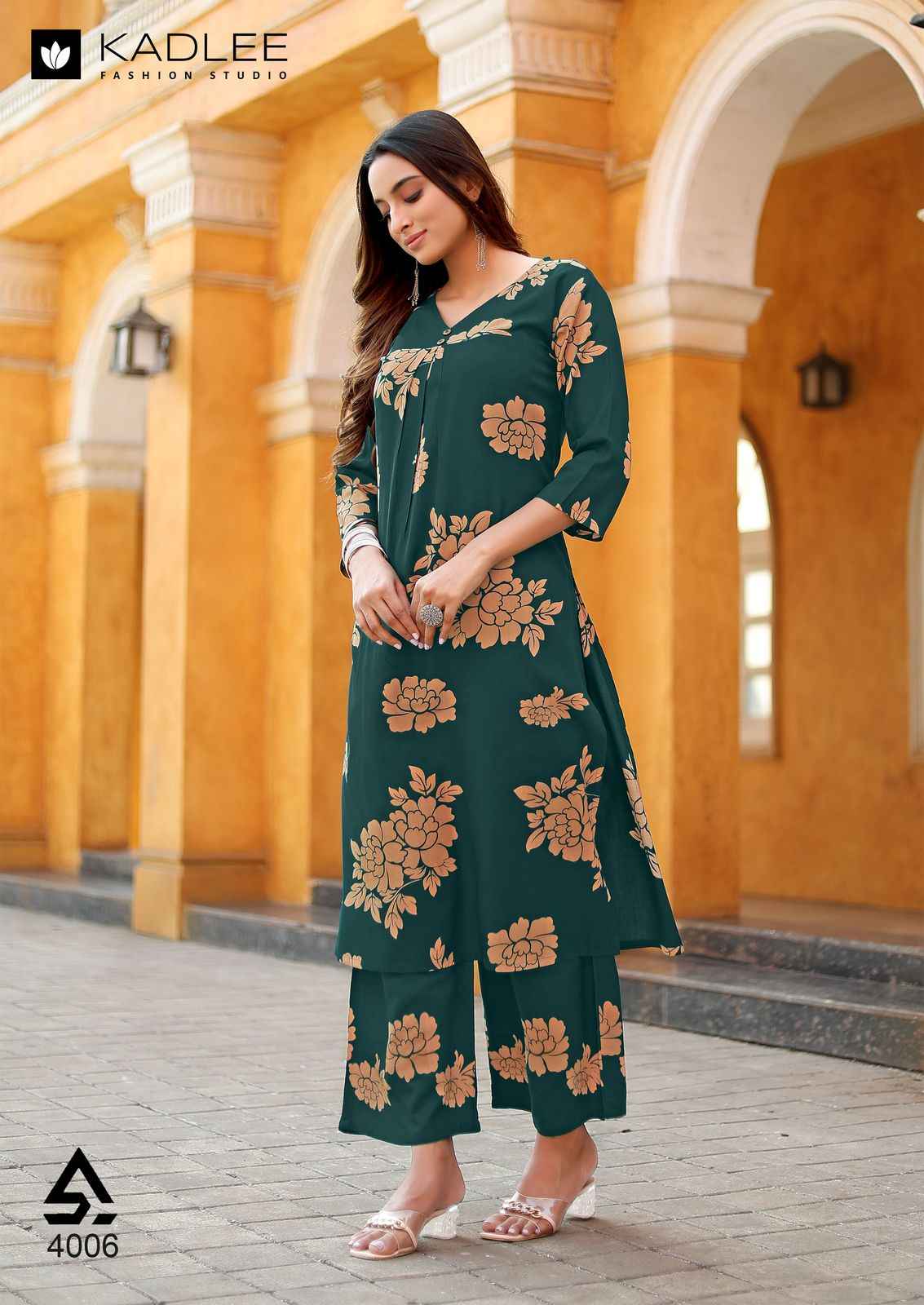 Kadlee Heer Rayon Kurti With Bottom 6 pcs Catalogue