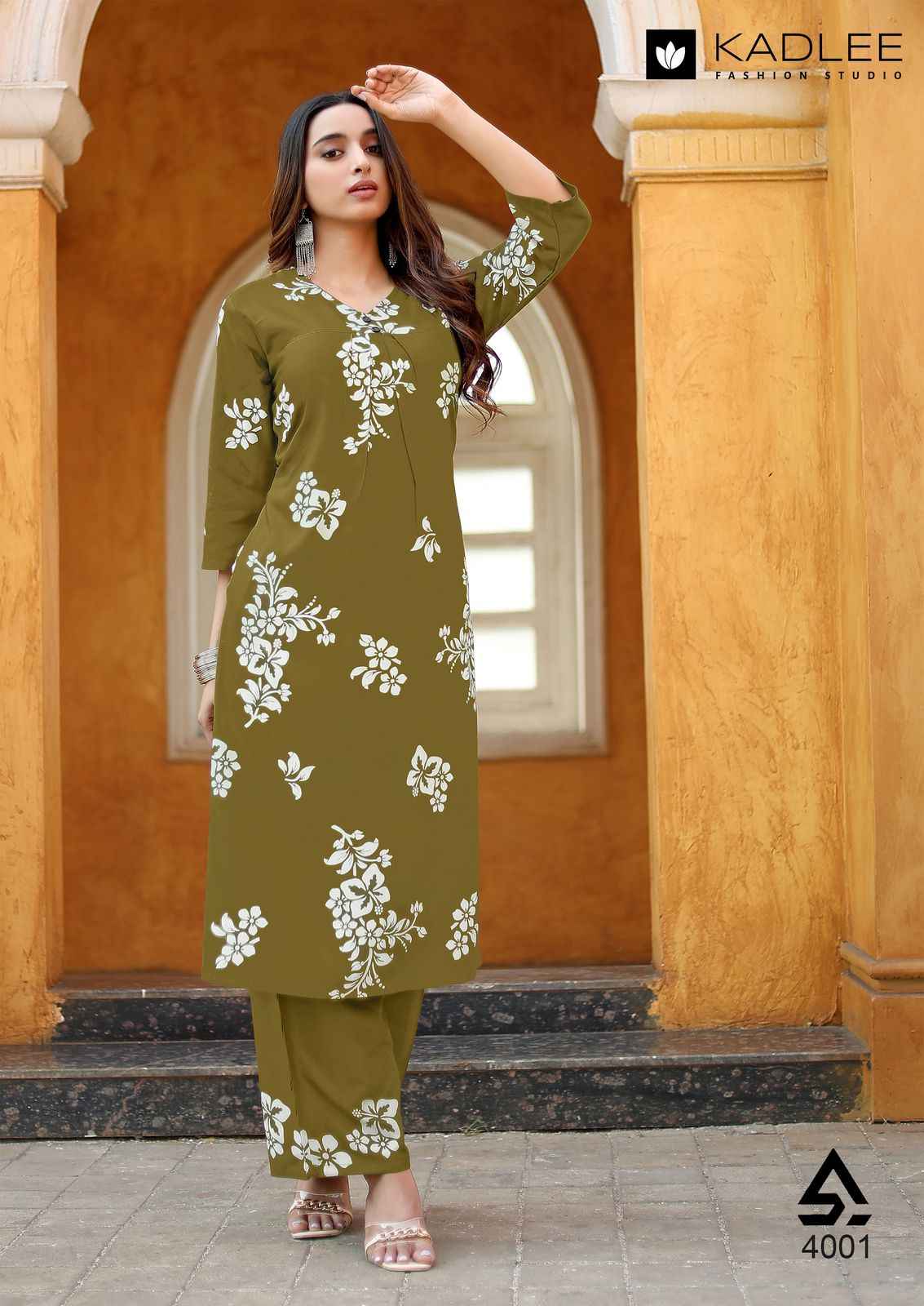 Kadlee Heer Rayon Kurti With Bottom 6 pcs Catalogue