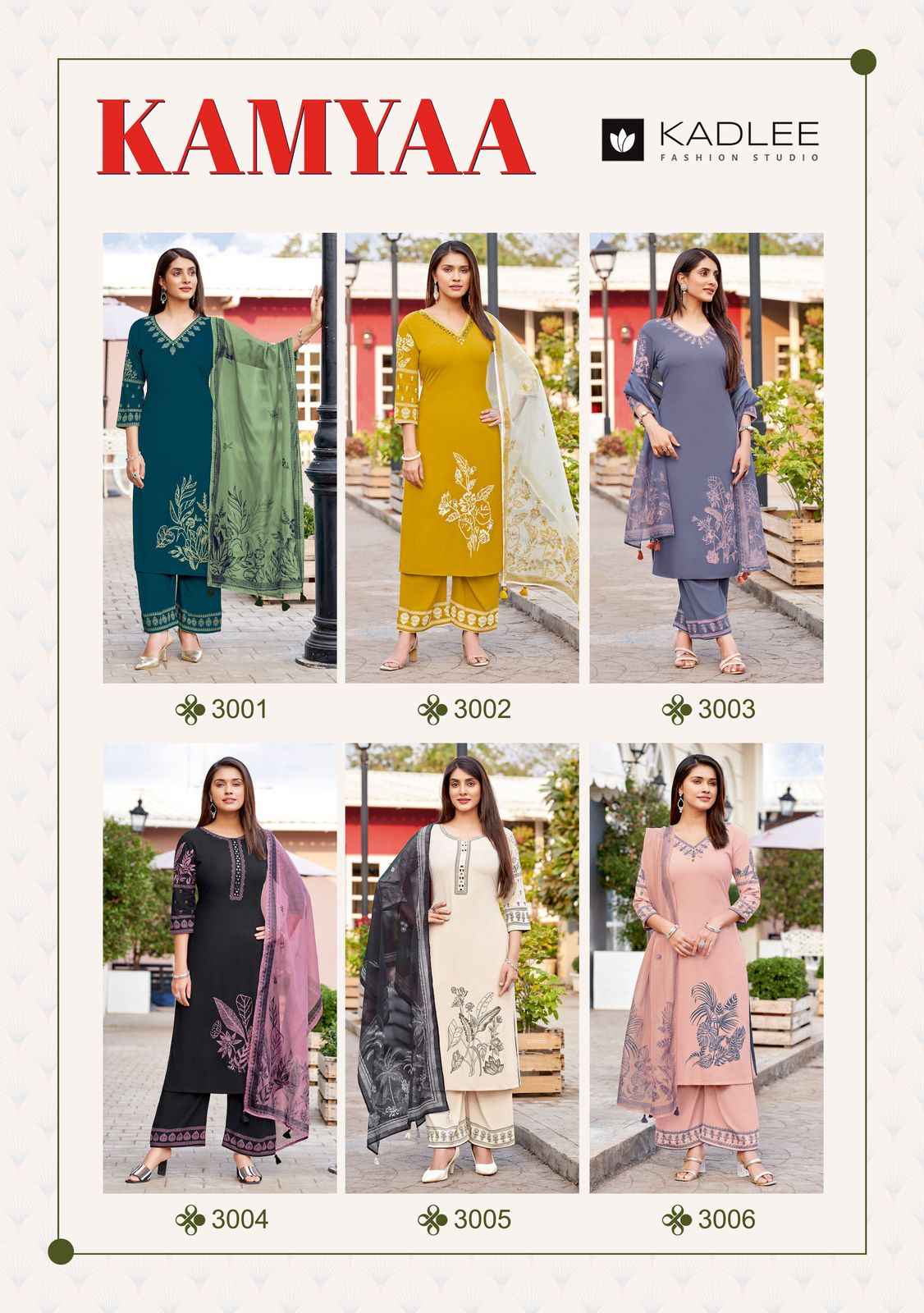 Kadlee Kamyaa Rayon Kurti Combo 6 pcs Catalogue