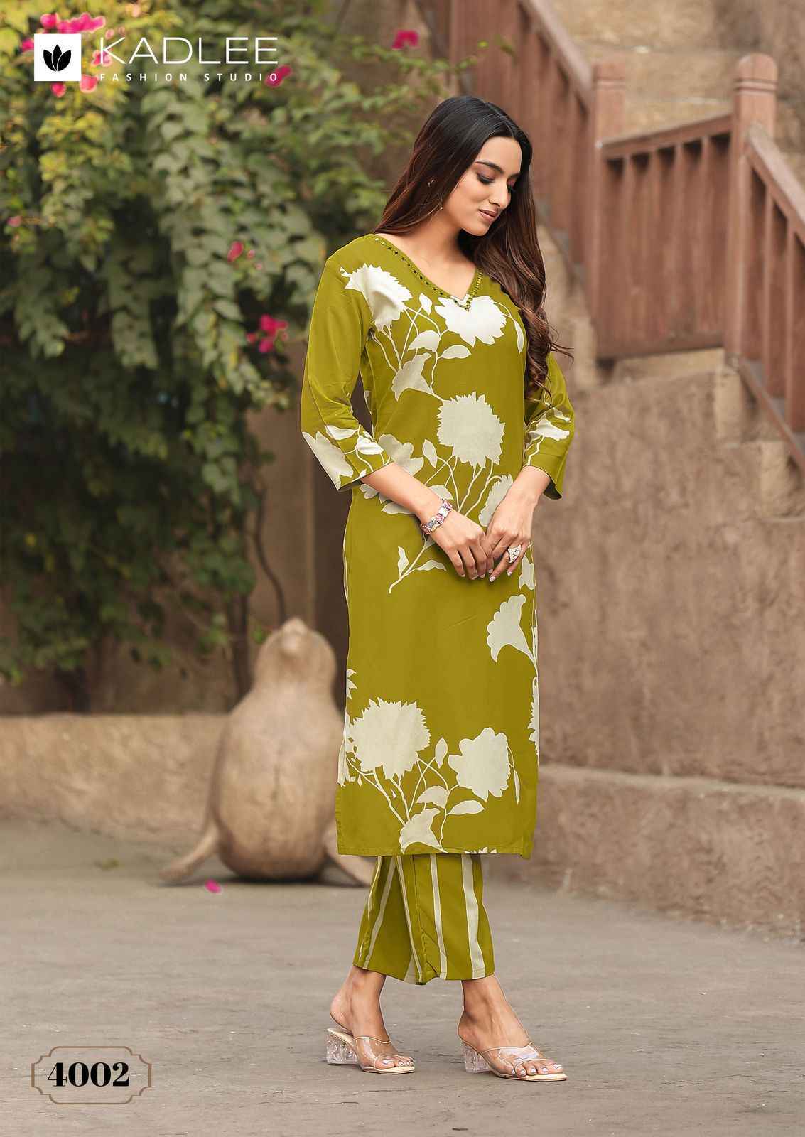 Kadlee Rangoli Rayon Kurti With Bottom 6 pcs Catalogue