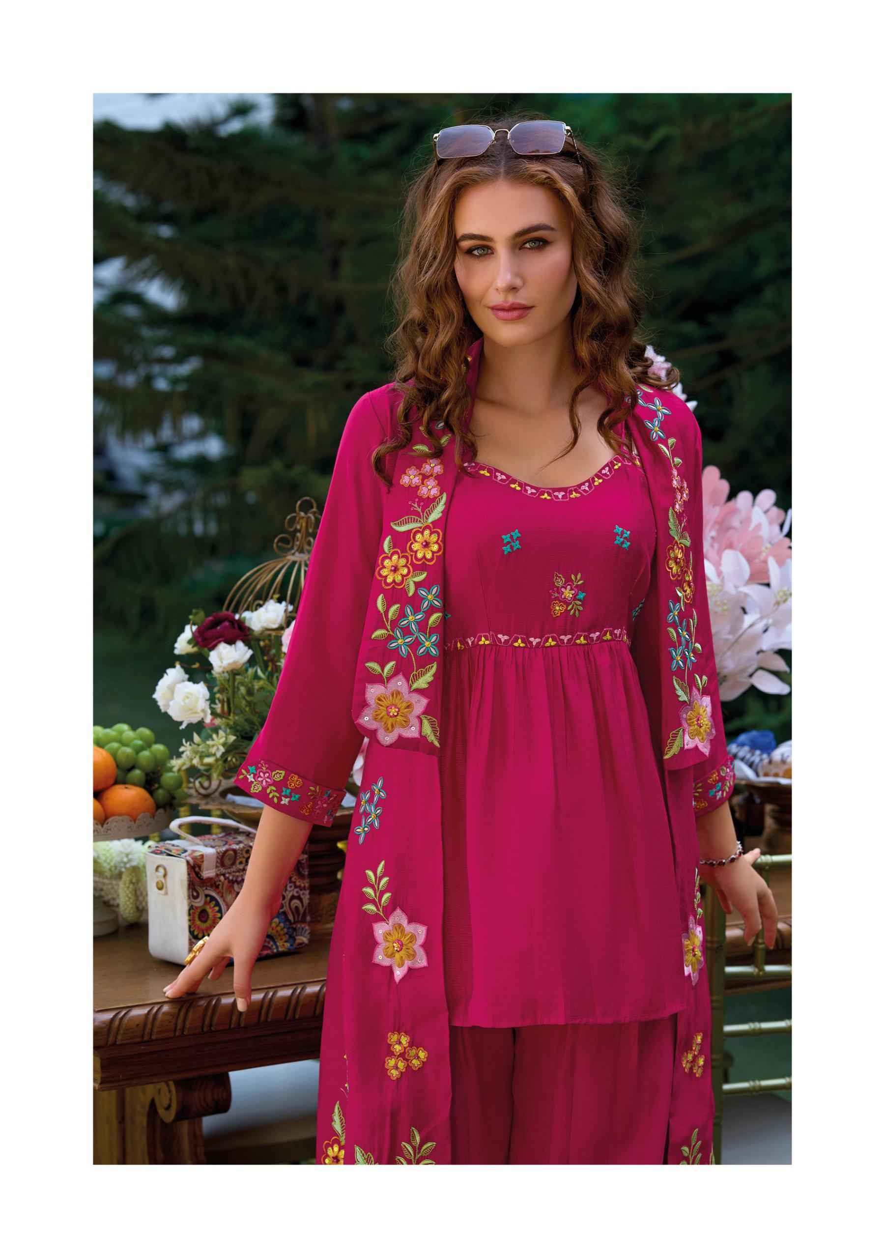 Kailee Fashion Bloom Viscouse Kurti Combo 4 pcs Catalogue