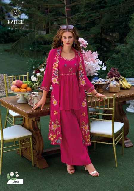 Kailee Fashion Bloom Viscouse Kurti Combo 4 pcs Catalogue