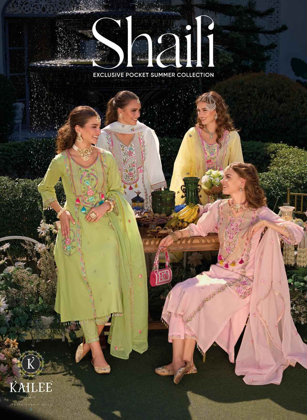 Kailee Fashion Shaili Cotton Kurti Combo 4 pcs Catalogue