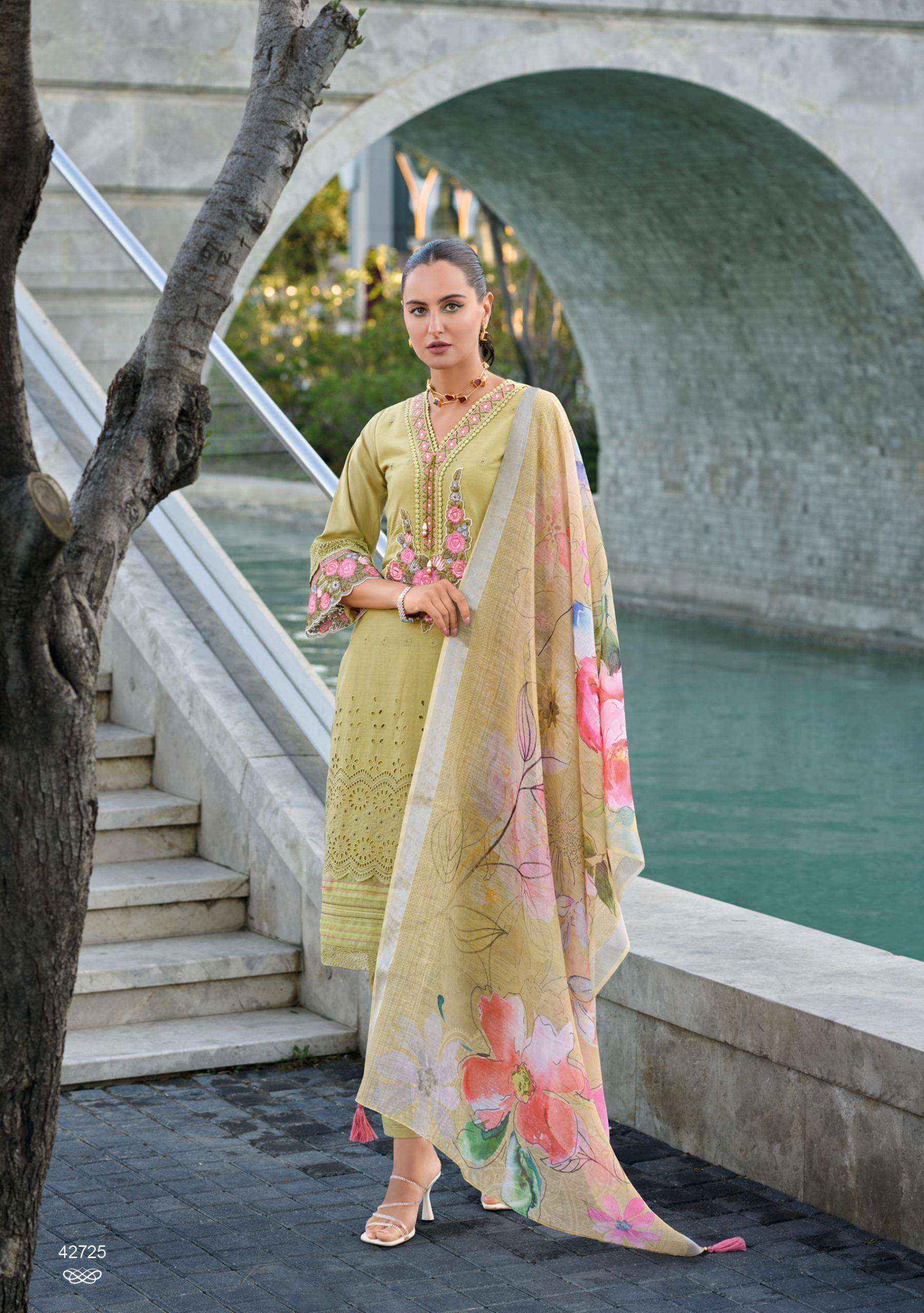 Kailee Fashion Suffy Readymade Cotton Dress 6 pcs Catalogue