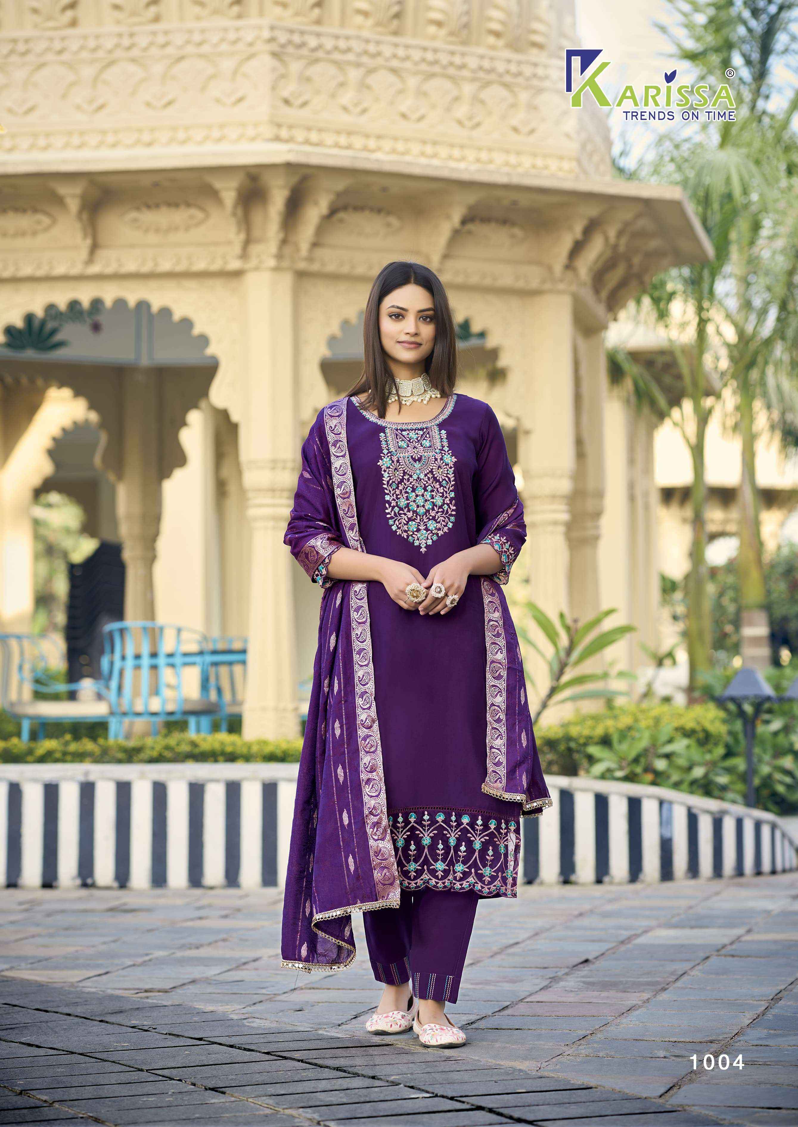Karissa Razia Viscouse Silk Kurti Combo 4 pcs Catalogue