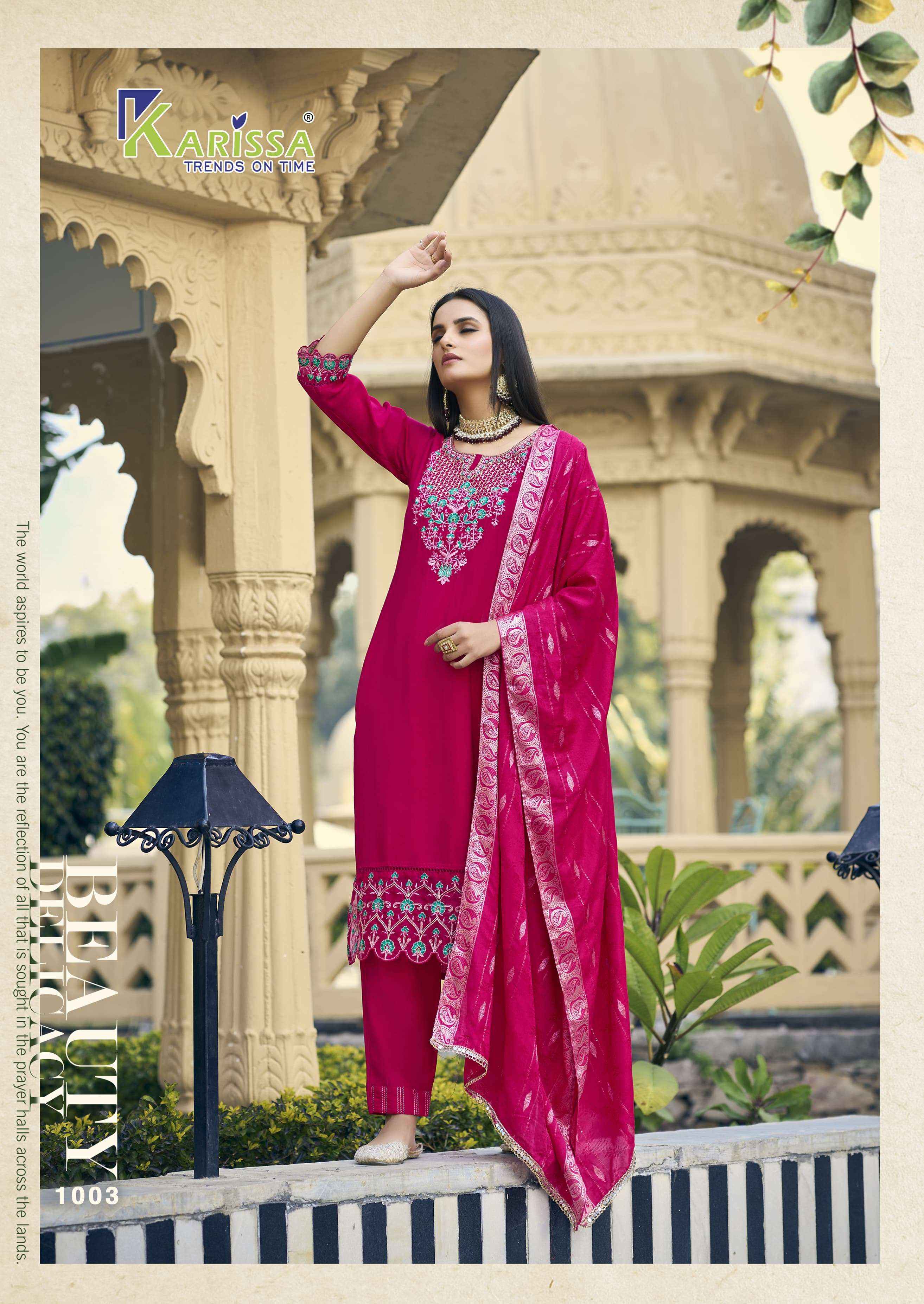 Karissa Razia Viscouse Silk Kurti Combo 4 pcs Catalogue