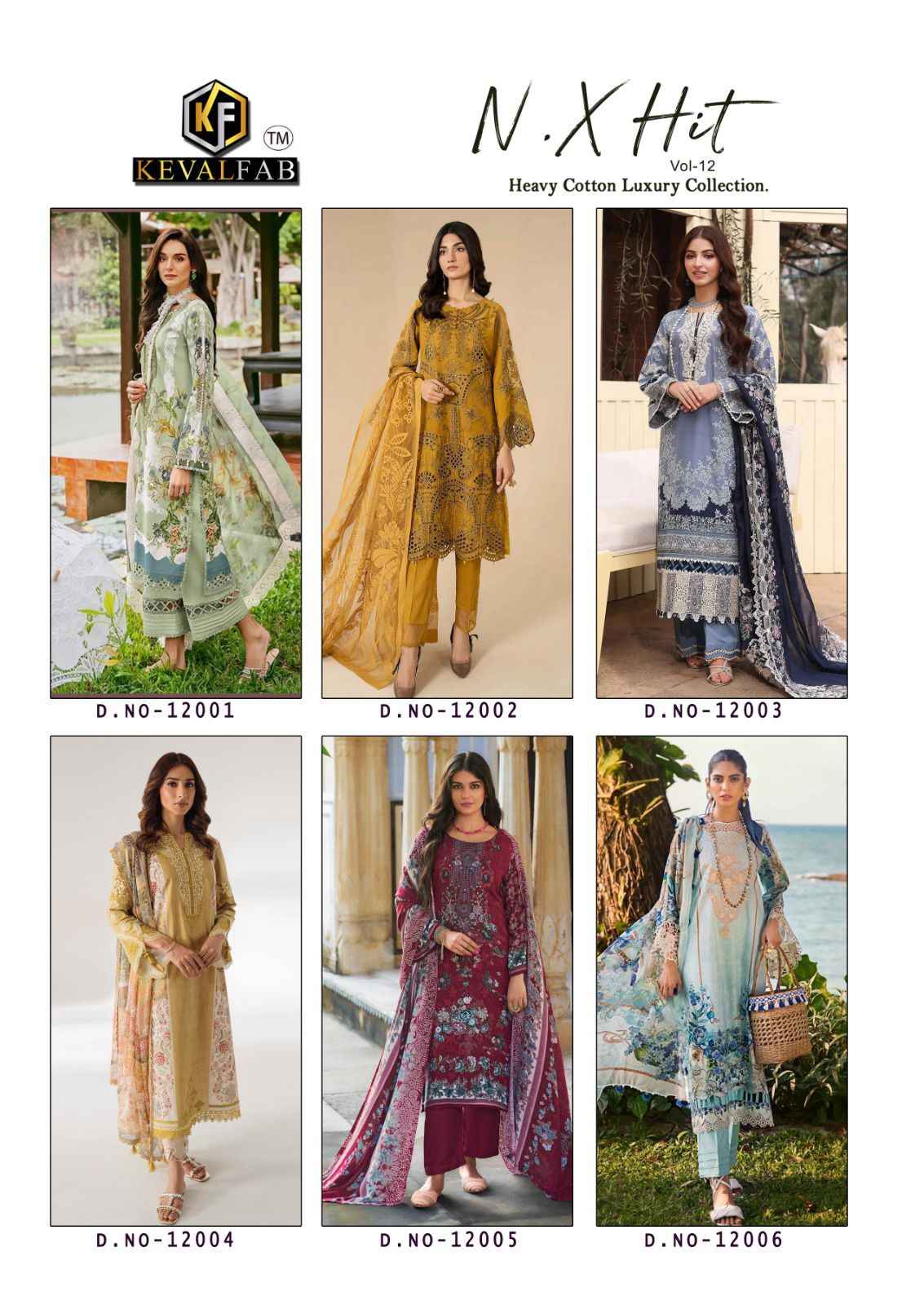 Keval Fab K Kasha Nx Hit Vol 12 Cotton Dress Material 6 pcs Catalogue
