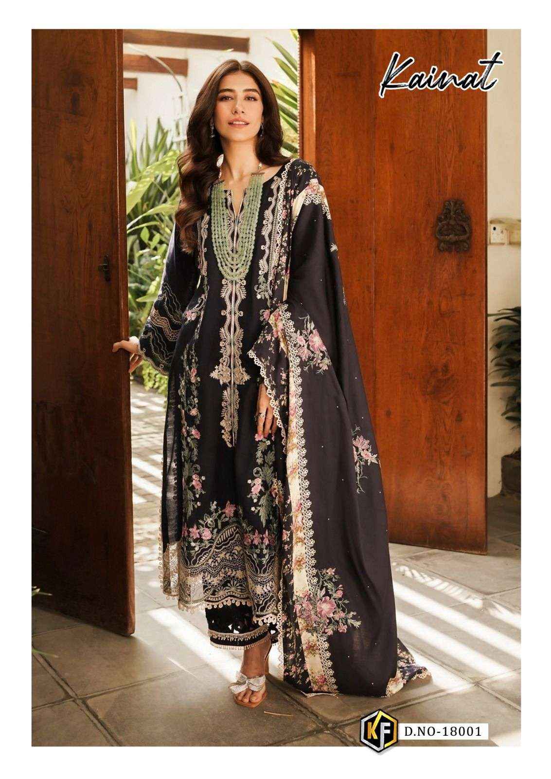Keval Fab Kainat Vol 18 Readymade Lawn Cotton Dress Material 6 pcs Catalogue
