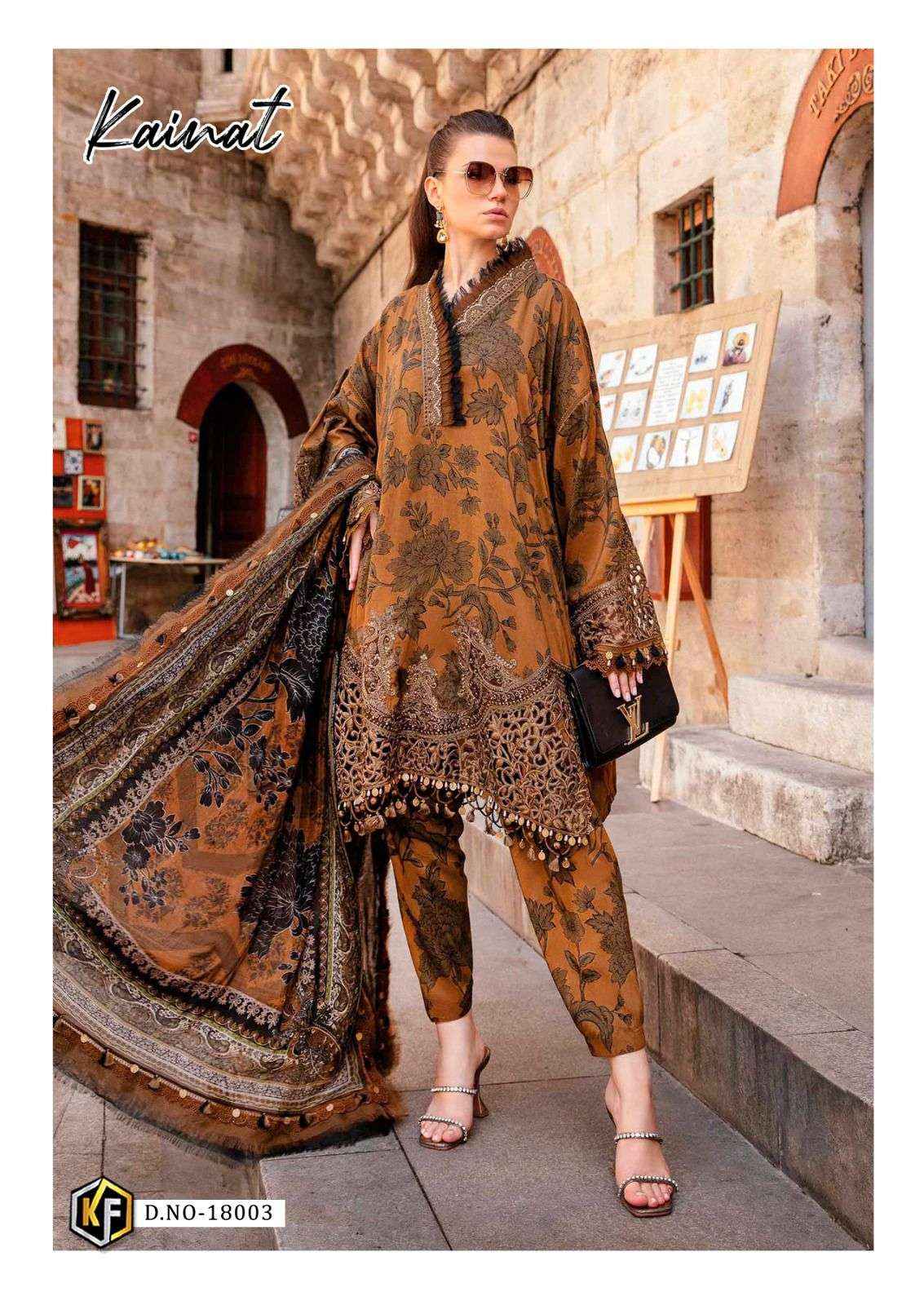 Keval Fab Kainat Vol 18 Readymade Lawn Cotton Dress Material 6 pcs Catalogue