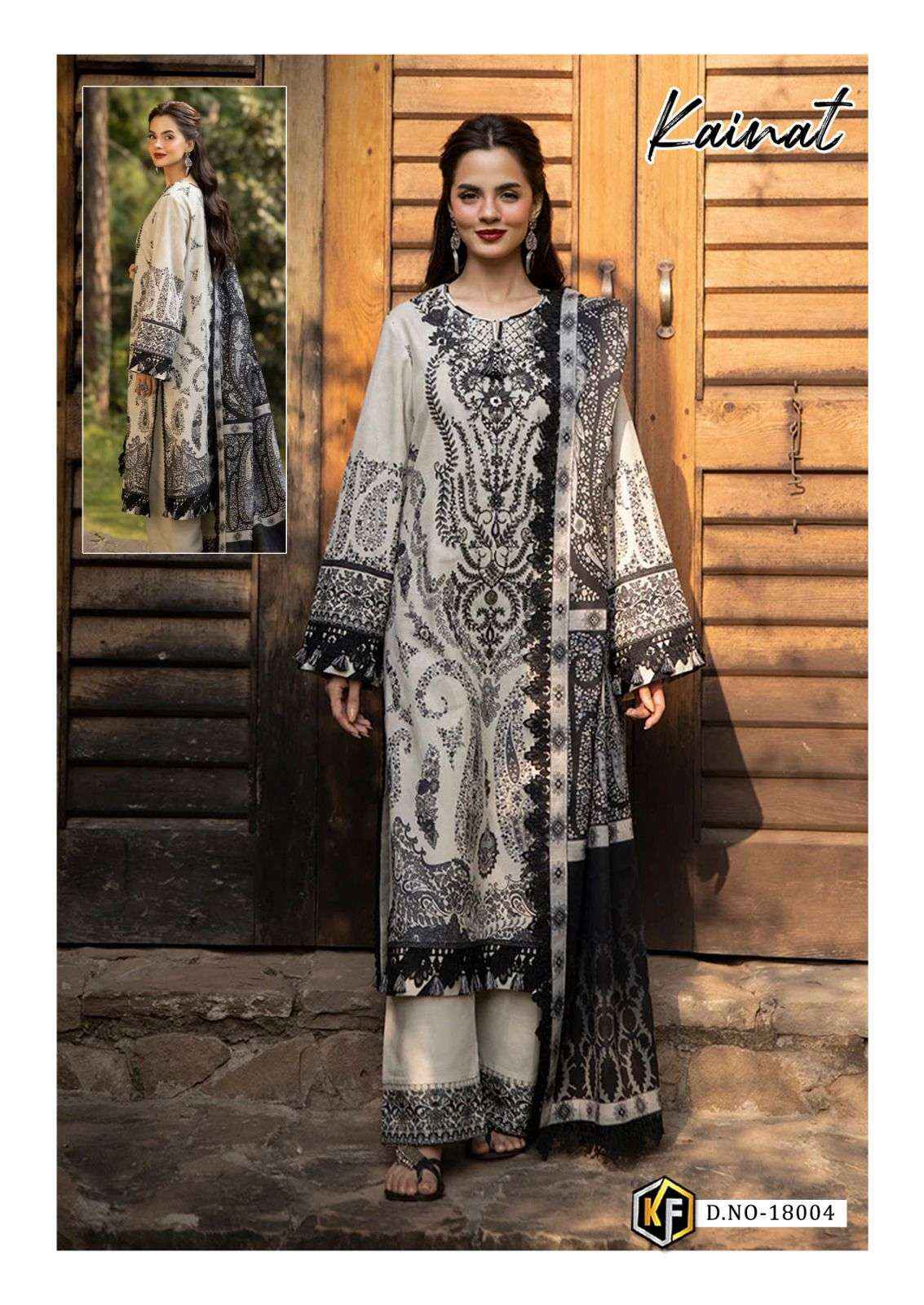 Keval Fab Kainat Vol 18 Readymade Lawn Cotton Dress Material 6 pcs Catalogue
