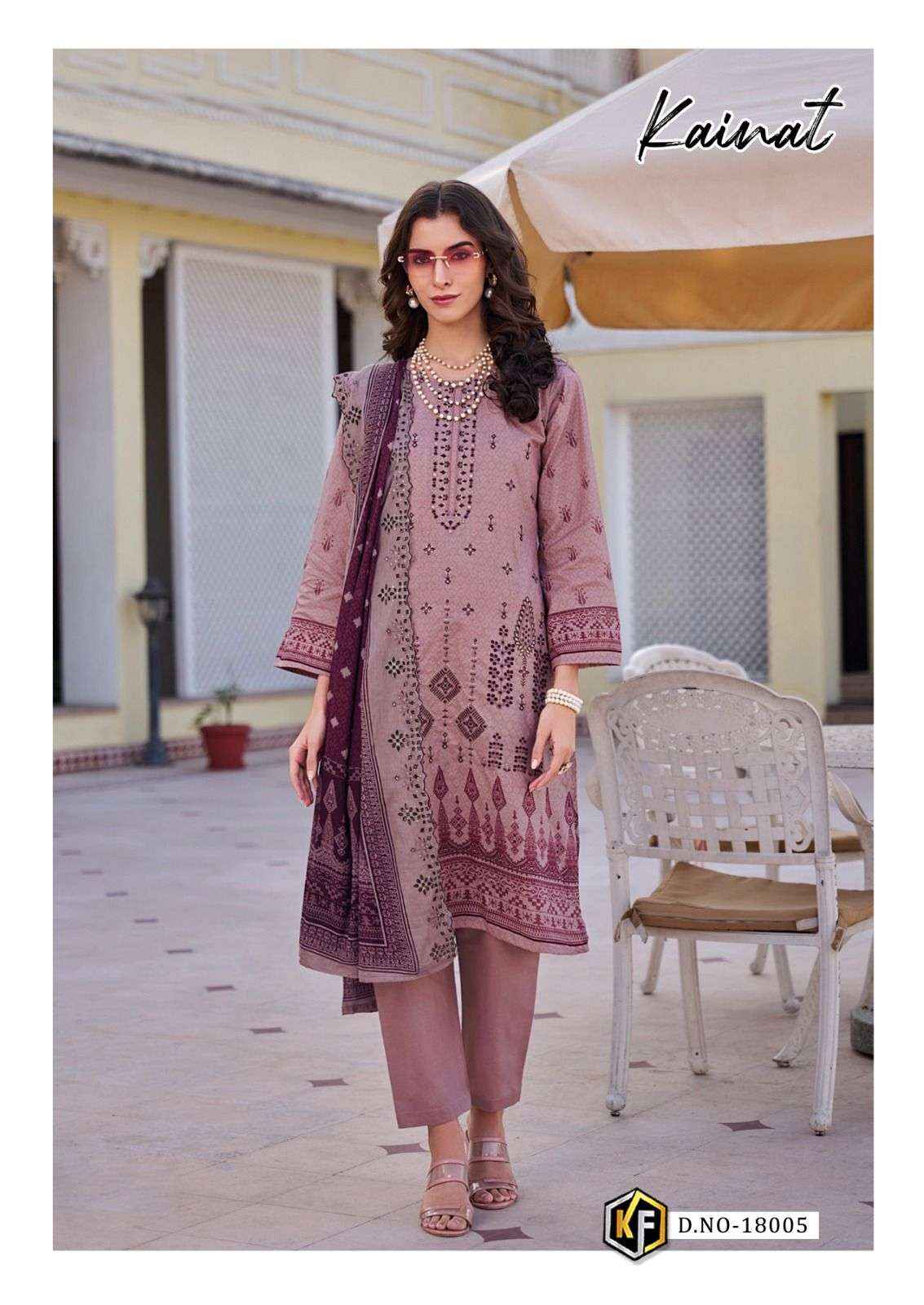 Keval Fab Kainat Vol 18 Readymade Lawn Cotton Dress Material 6 pcs Catalogue