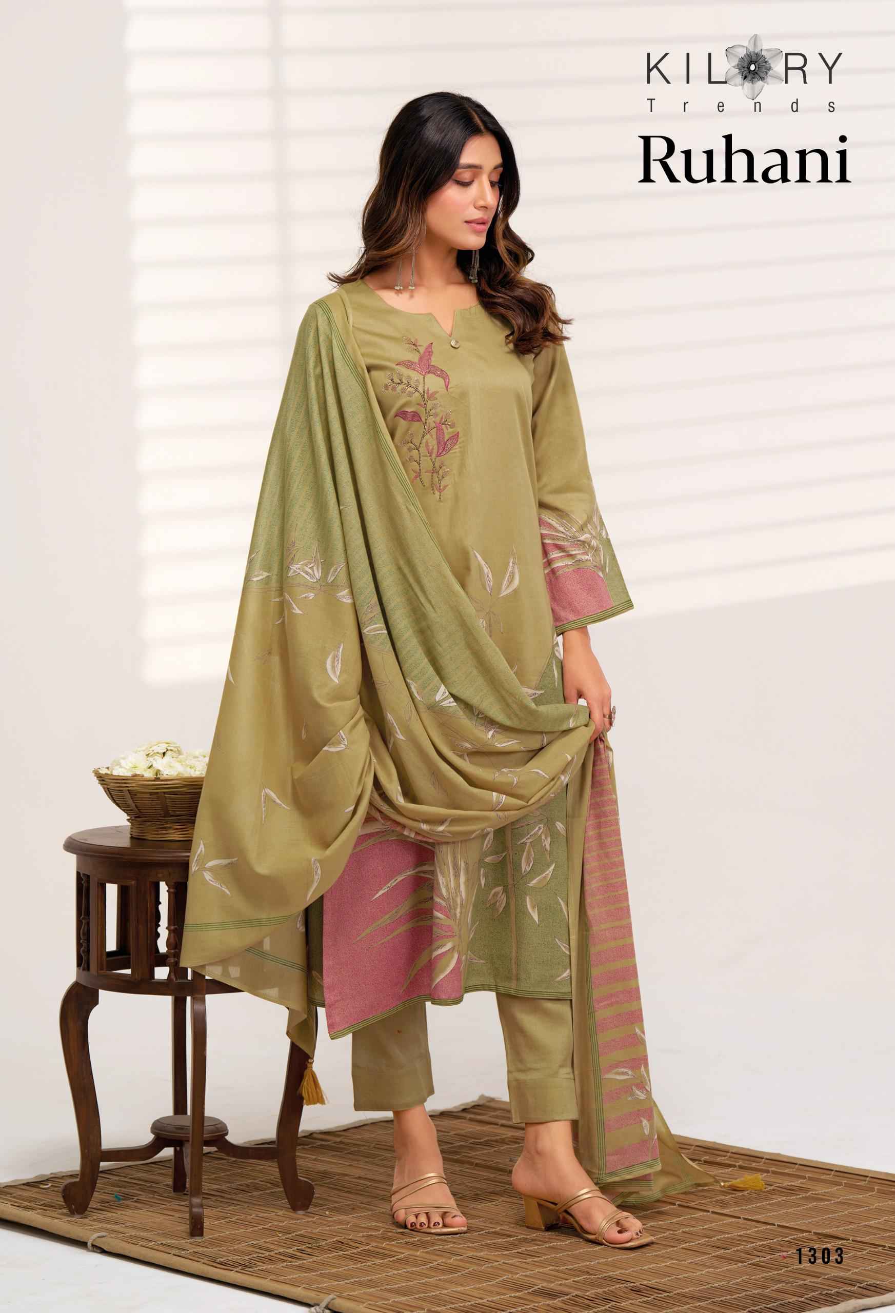 Kilory Trends Ruhani Jam Cotton Dress Material 4 pcs Catalogue